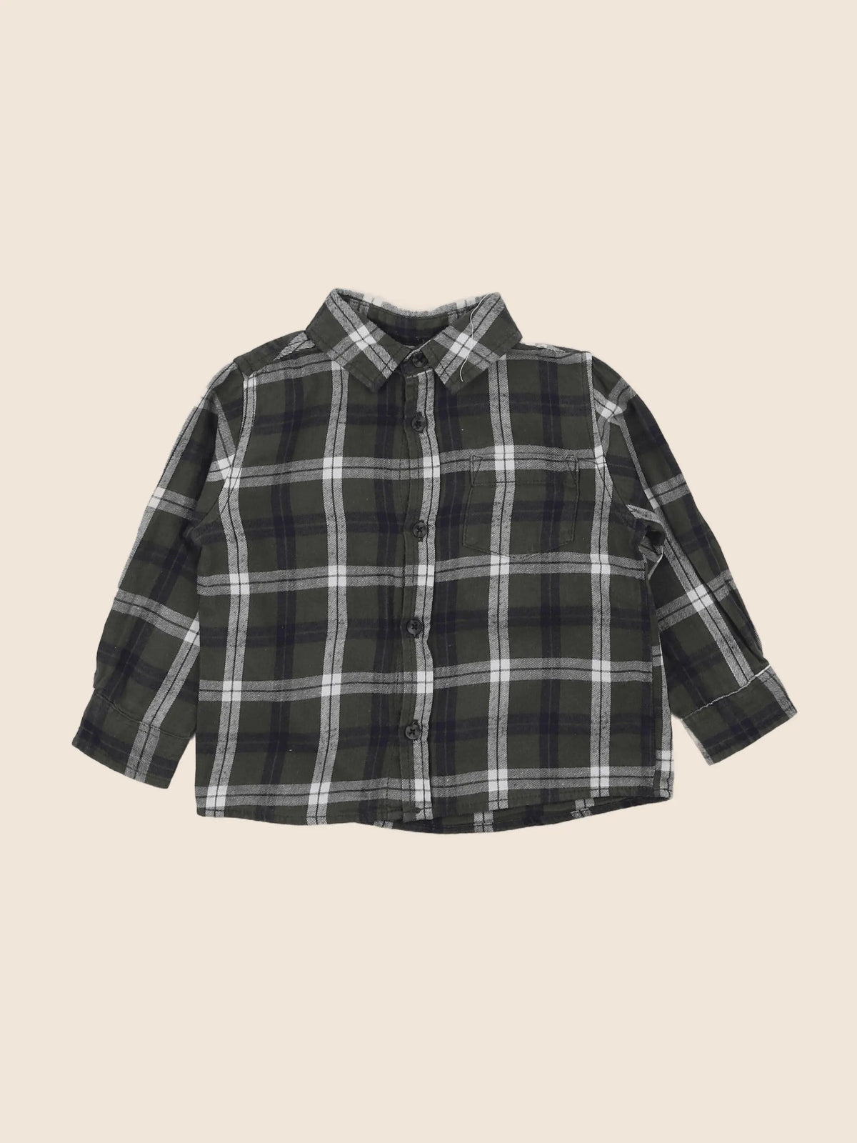 Mango - chemise vert - 12/18 mois
