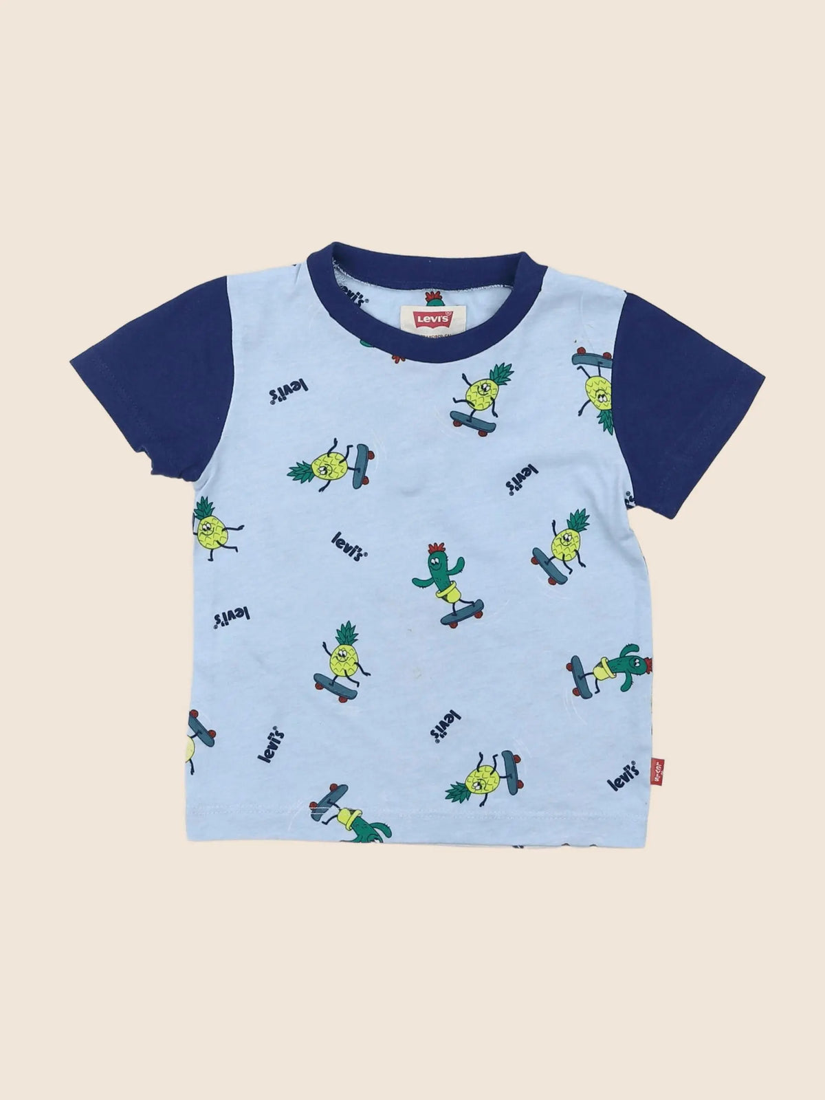 Levi's - tee-shirt bleu - 12 mois