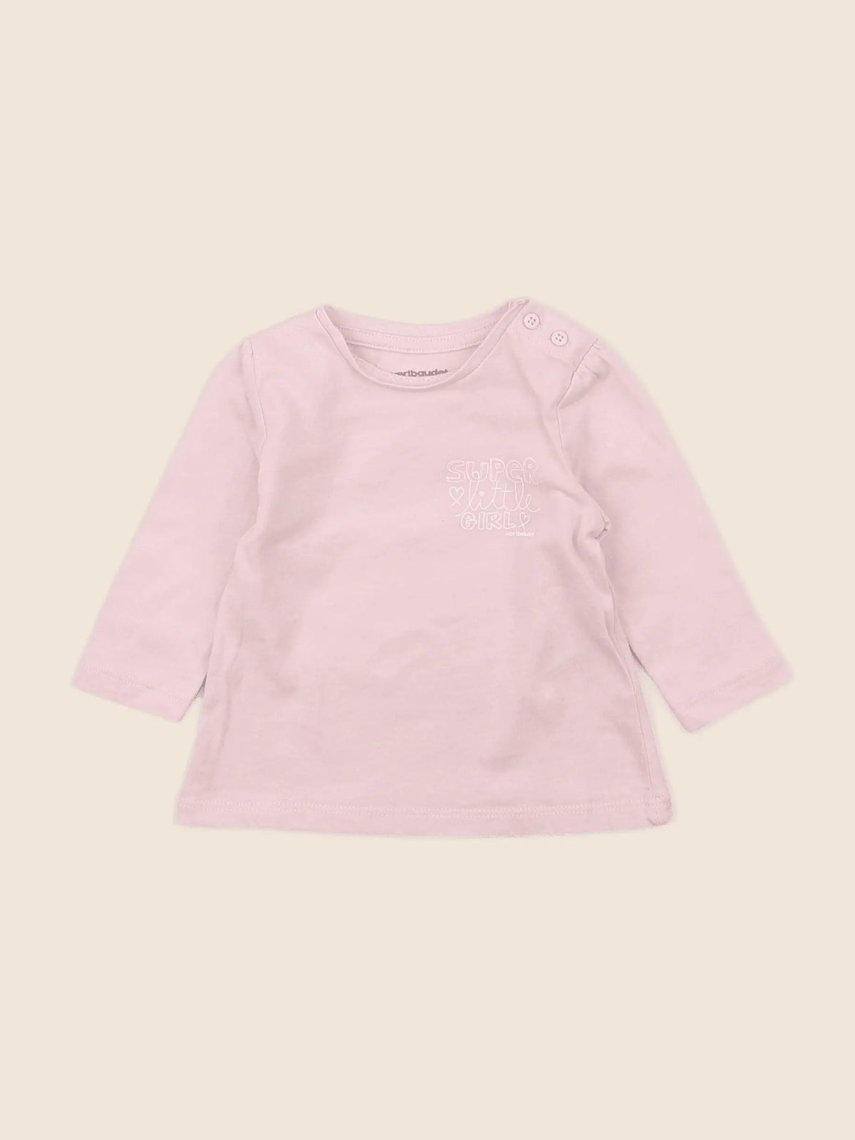 Vertbaudet - tee-shirt rose - 3 mois