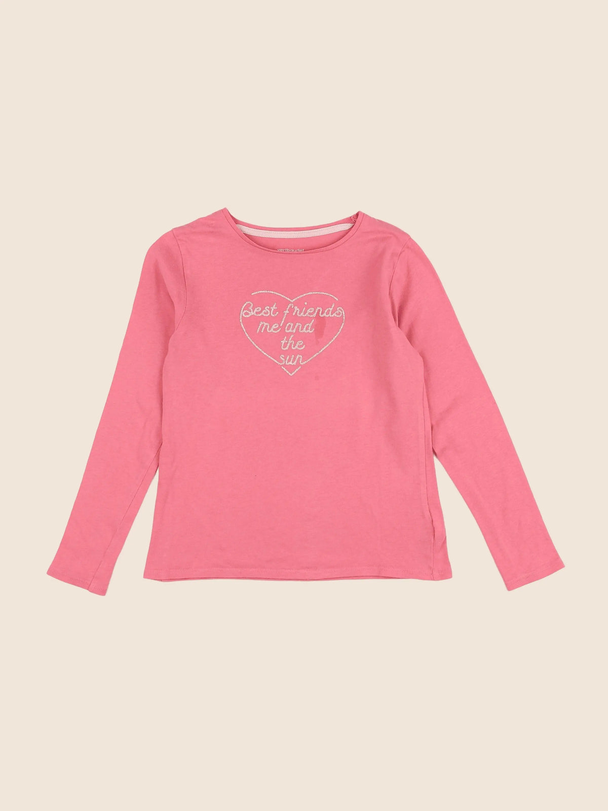 Vertbaudet - tee-shirt rose - 8 ans