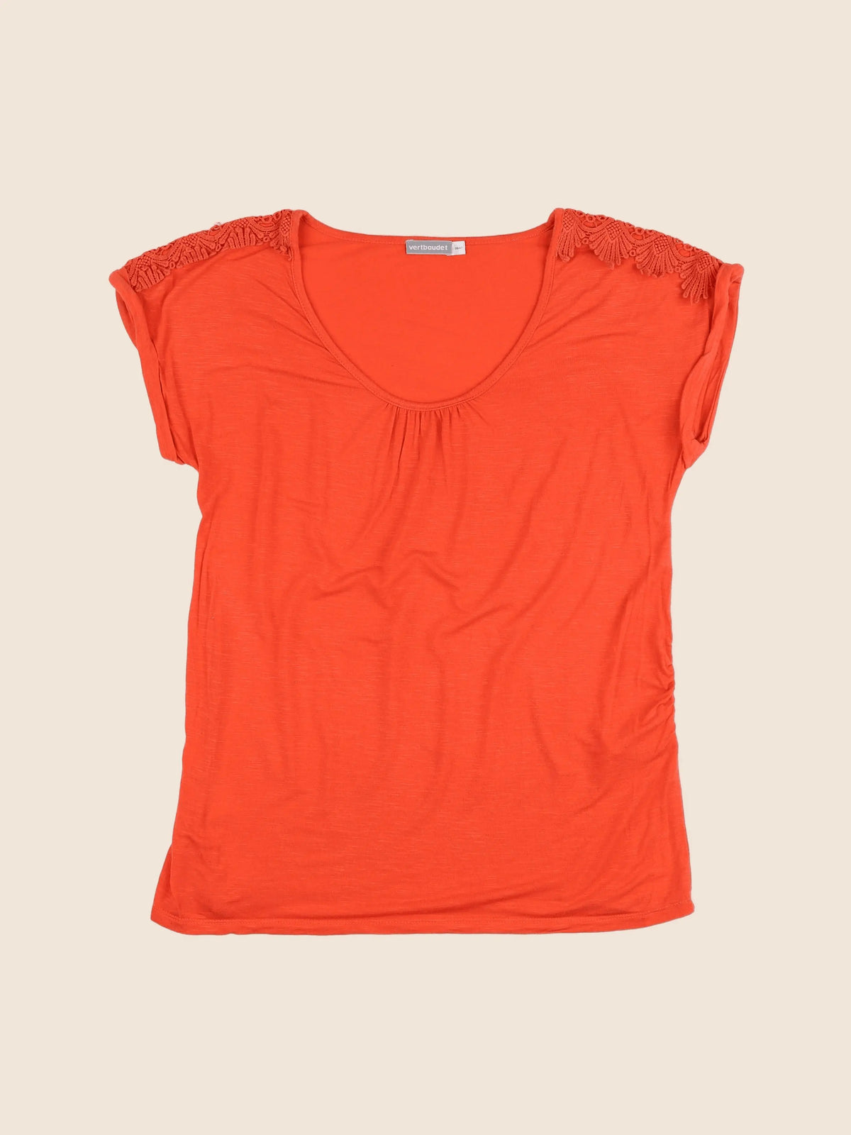 Vertbaudet - tee-shirt grossesse orange - 38 à 40