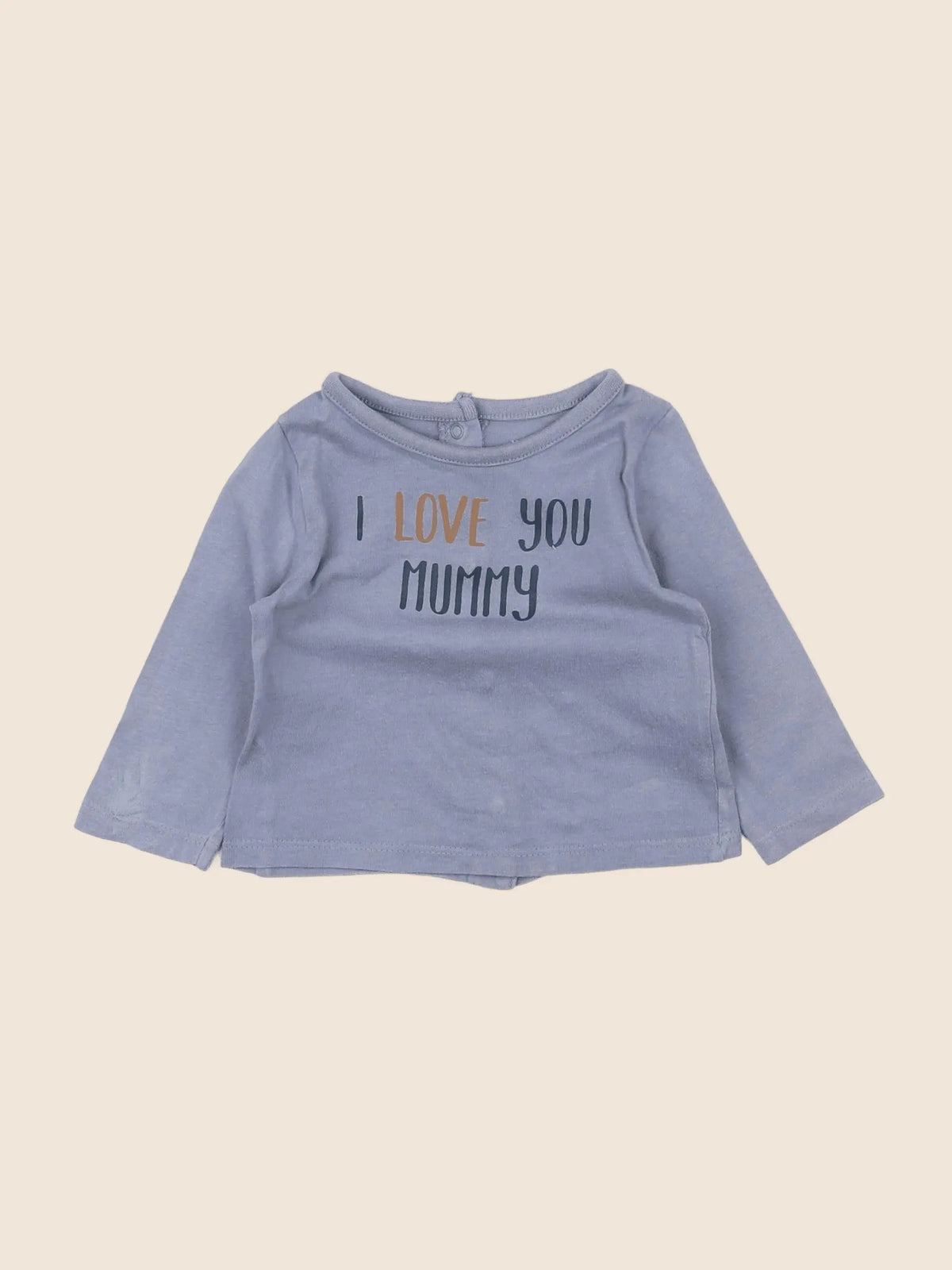 Vertbaudet - tee-shirt bleu - 3 mois
