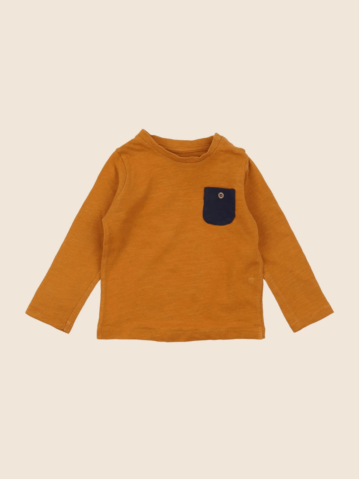 Vertbaudet - tee-shirt orange - 6 mois