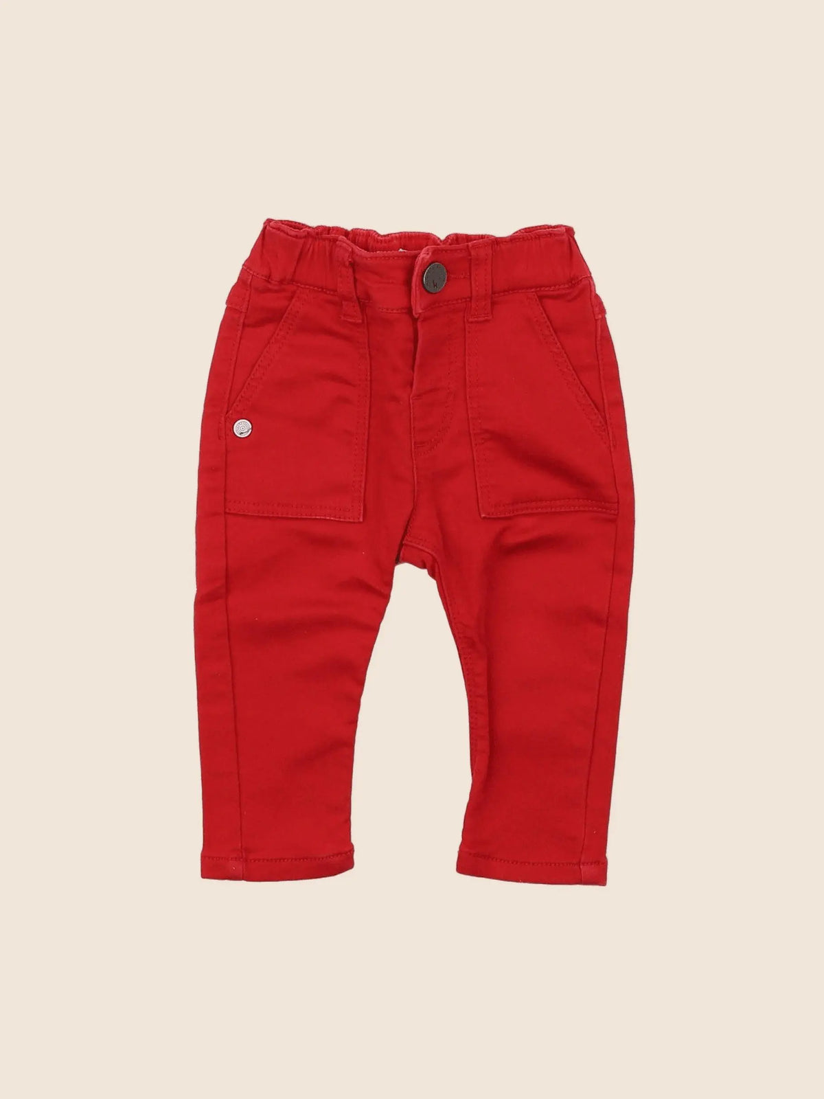IKKS - pantalon rouge - 6 mois