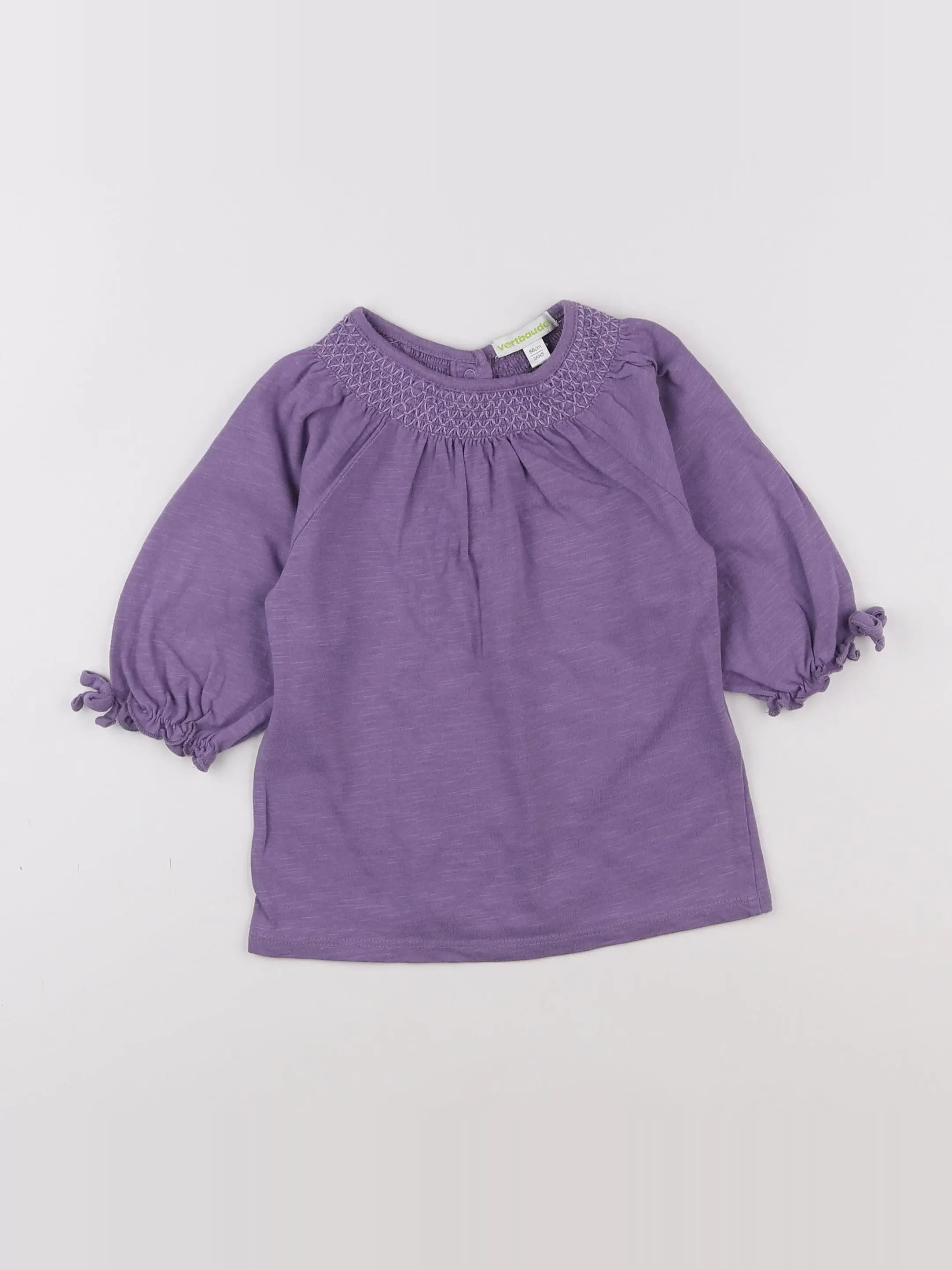 Vertbaudet - robe violet - 2 ans