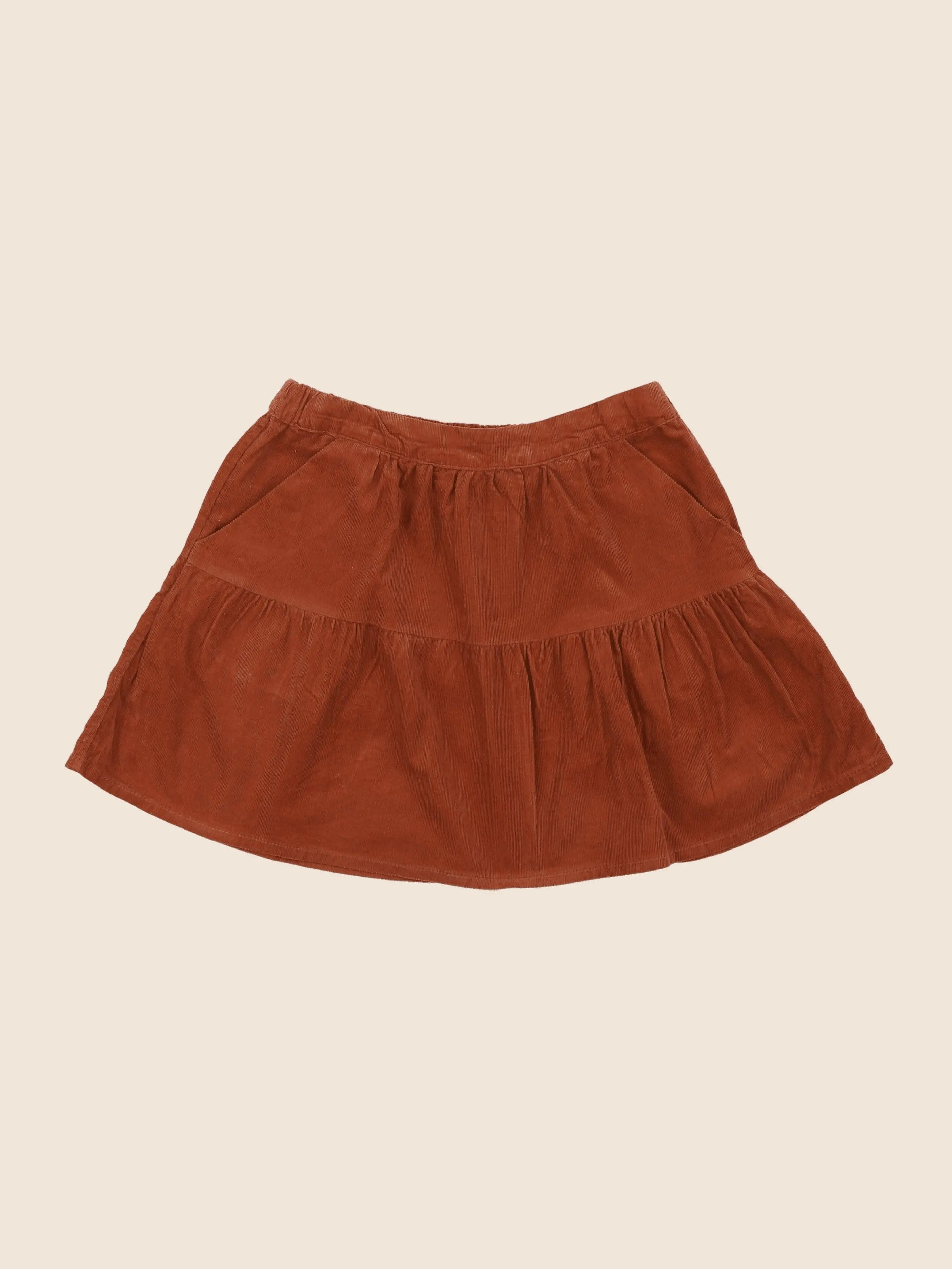 Vertbaudet - jupe marron - 10 ans