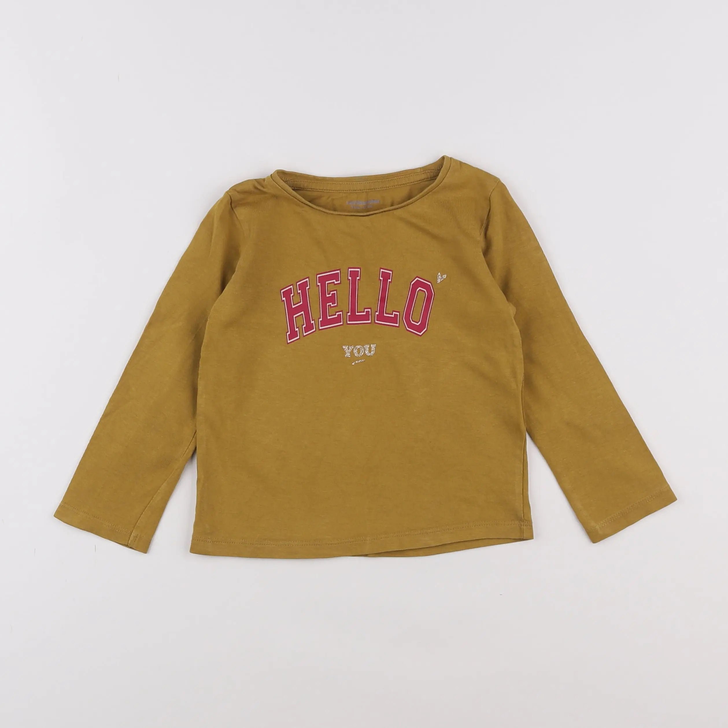 Vertbaudet - tee-shirt jaune - 3 ans