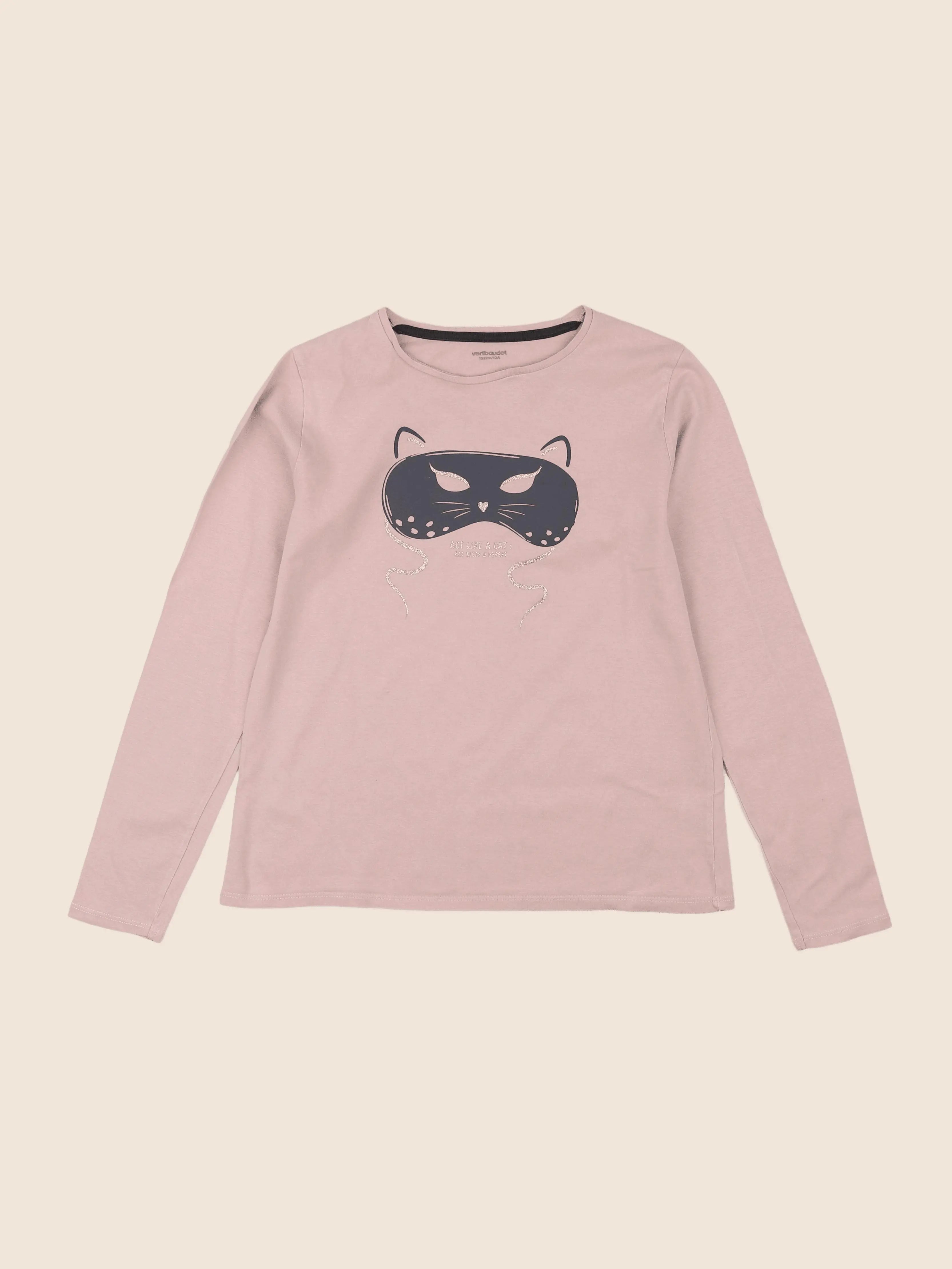 Vertbaudet - tee-shirt rose - 12 ans