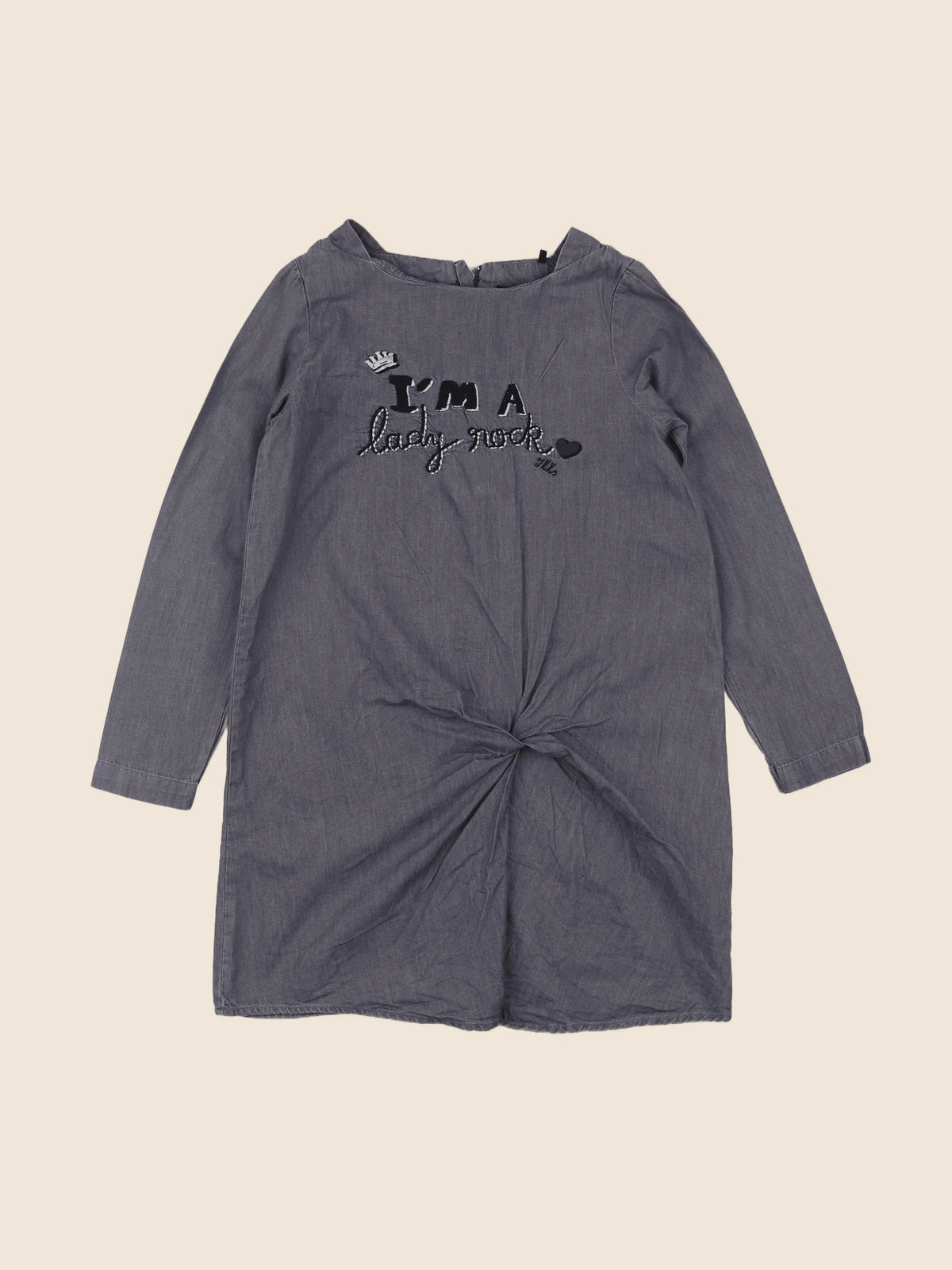 IKKS - robe gris - 8 ans