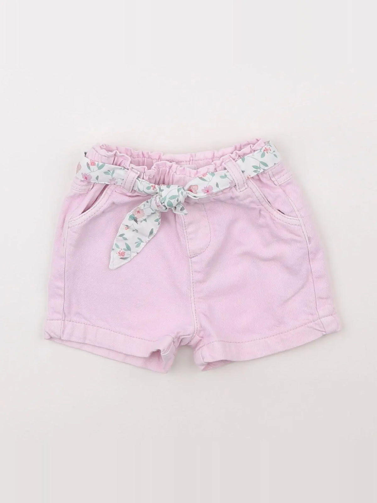 Vertbaudet - short rose - 6 mois