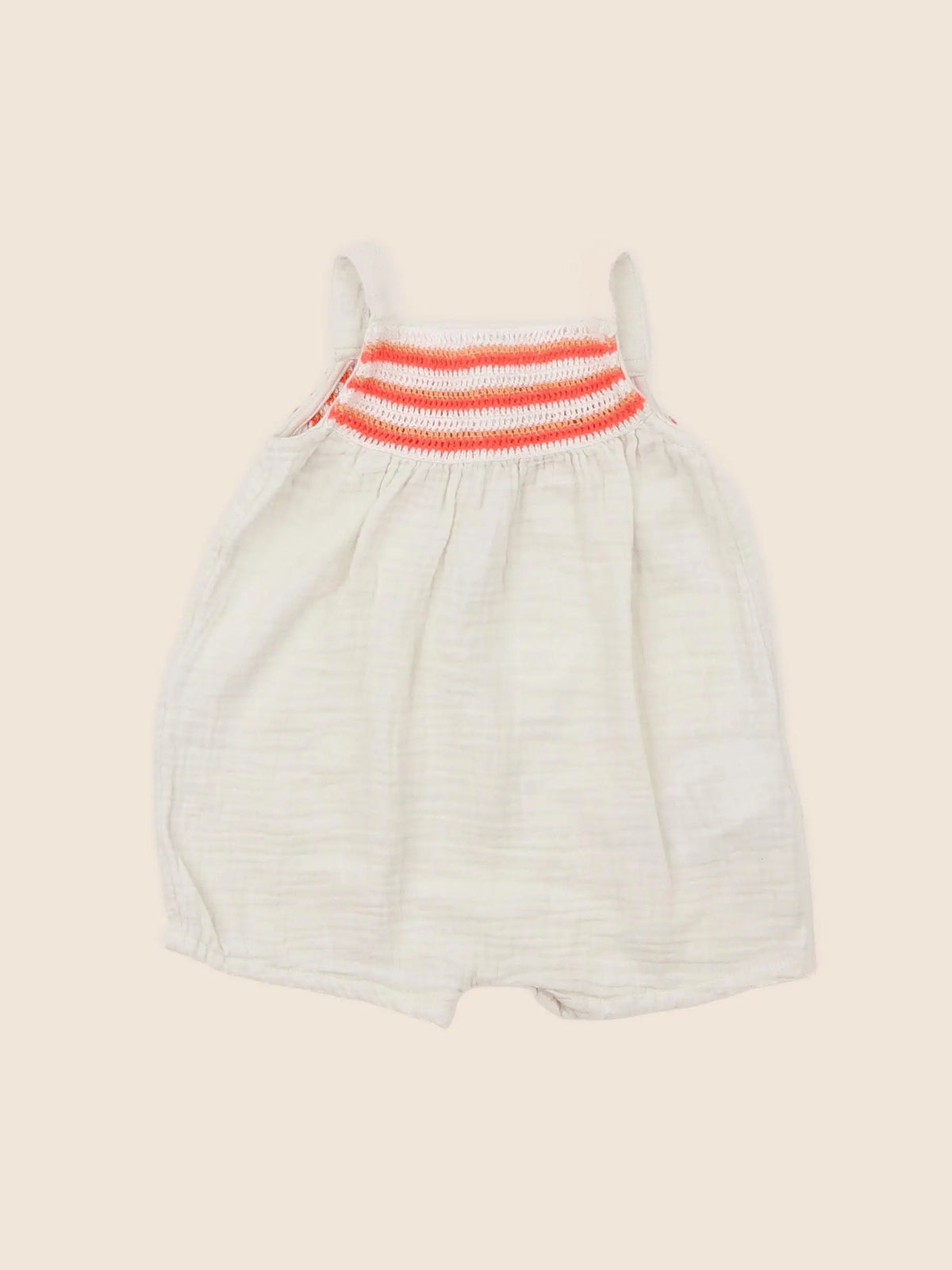 Vertbaudet - combinaison beige - 6 mois