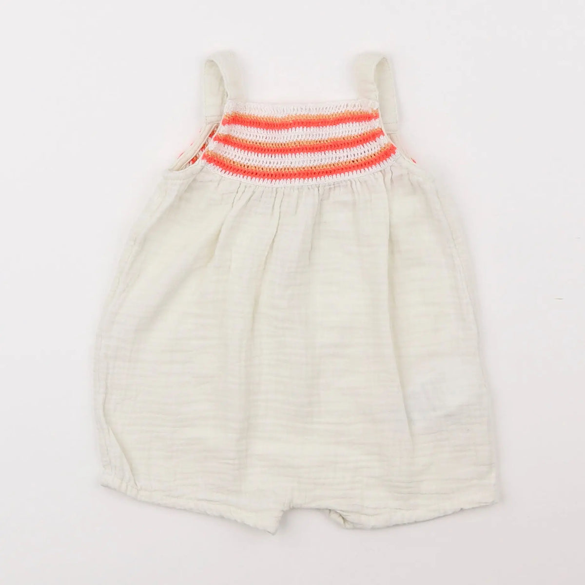 Vertbaudet - combinaison beige - 6 mois