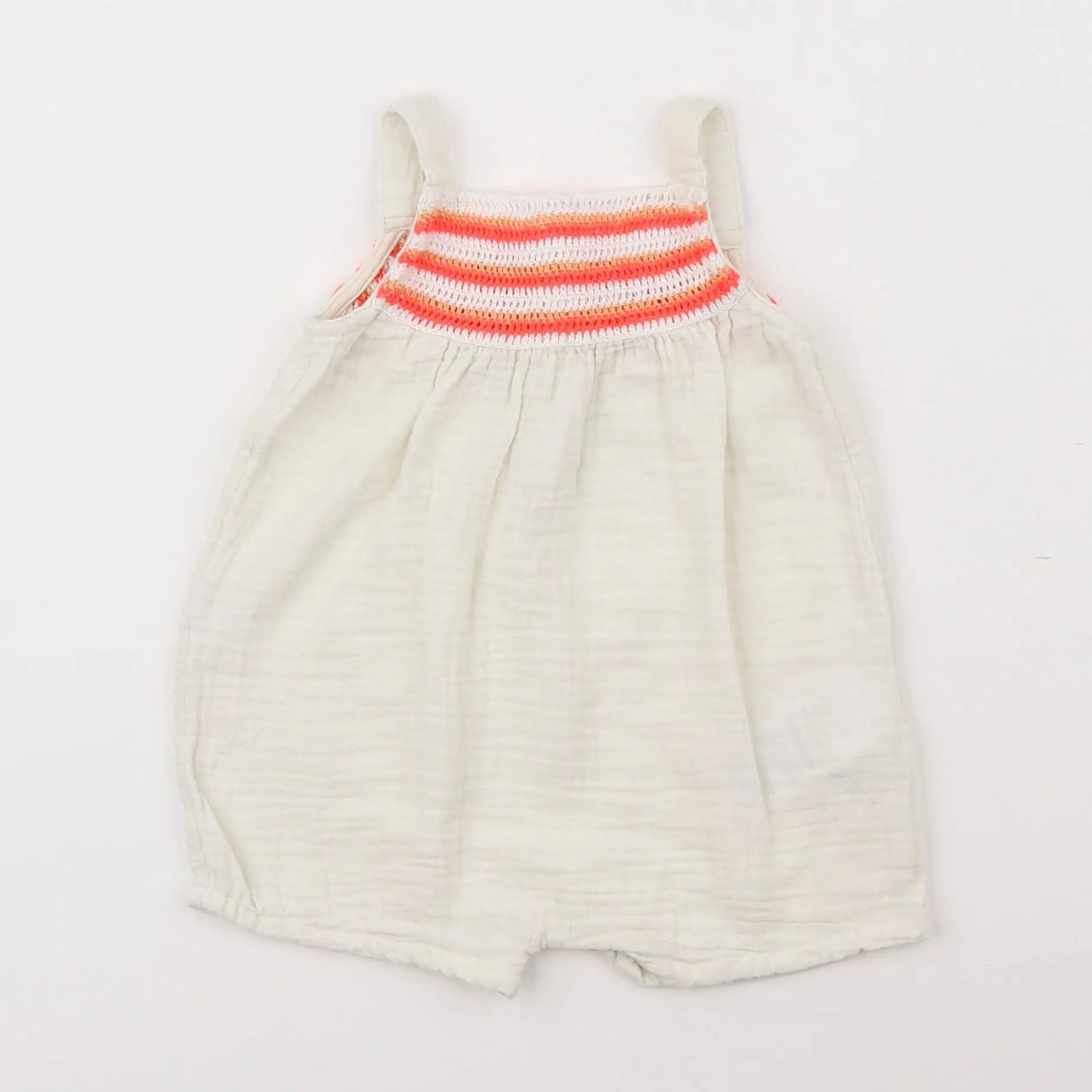 Vertbaudet - combinaison beige - 6 mois