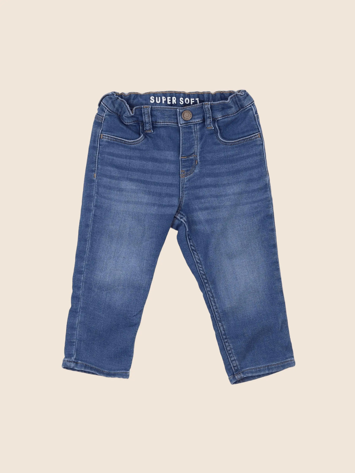 H&M - jean bleu - 12/18 mois