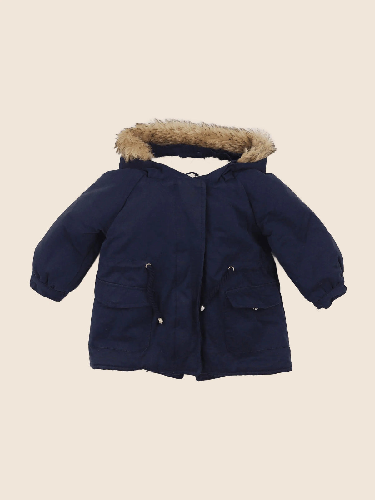 Vertbaudet - manteau bleu - 12 mois