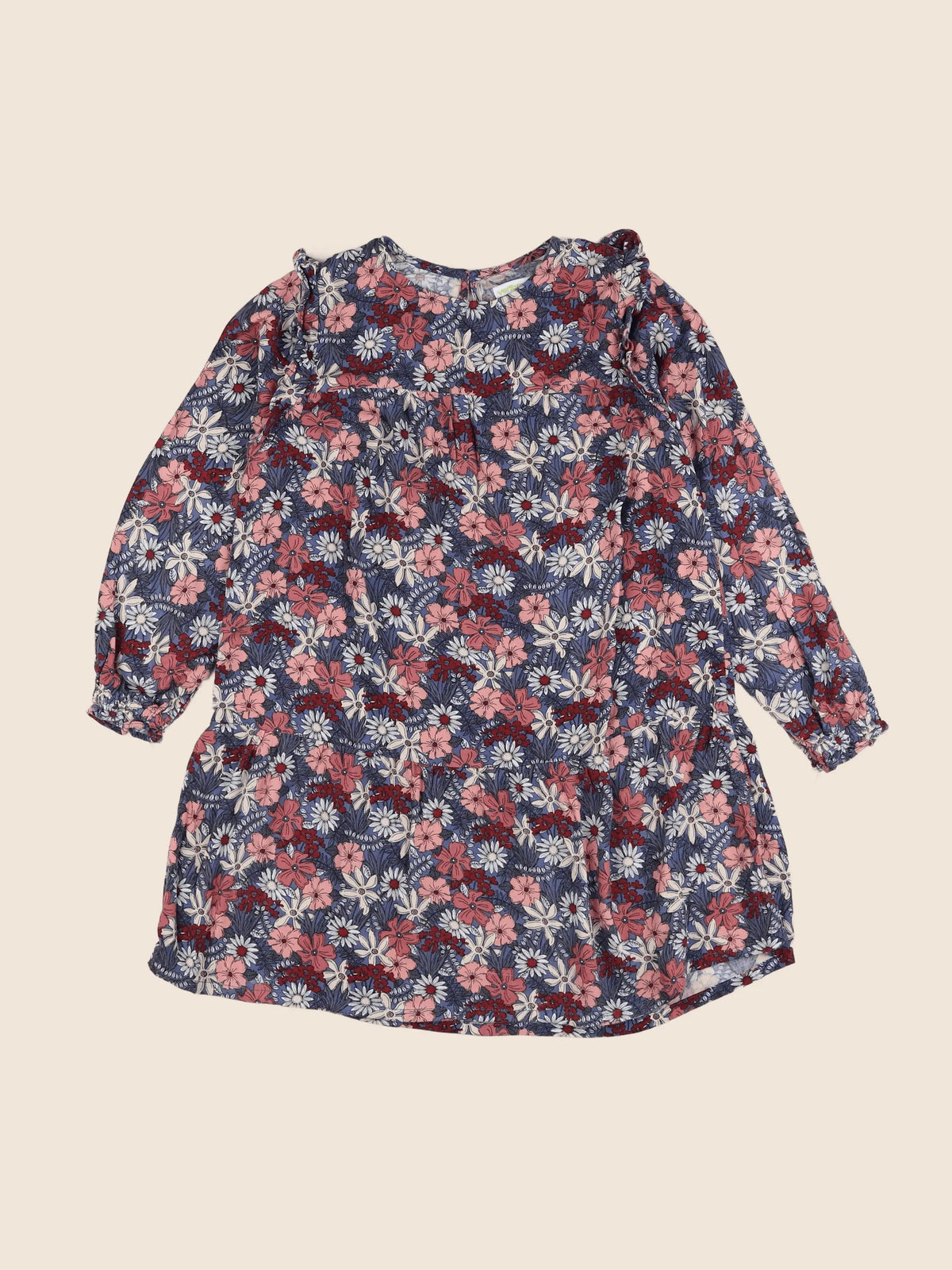 Vertbaudet - robe rose, bleu - 8 ans