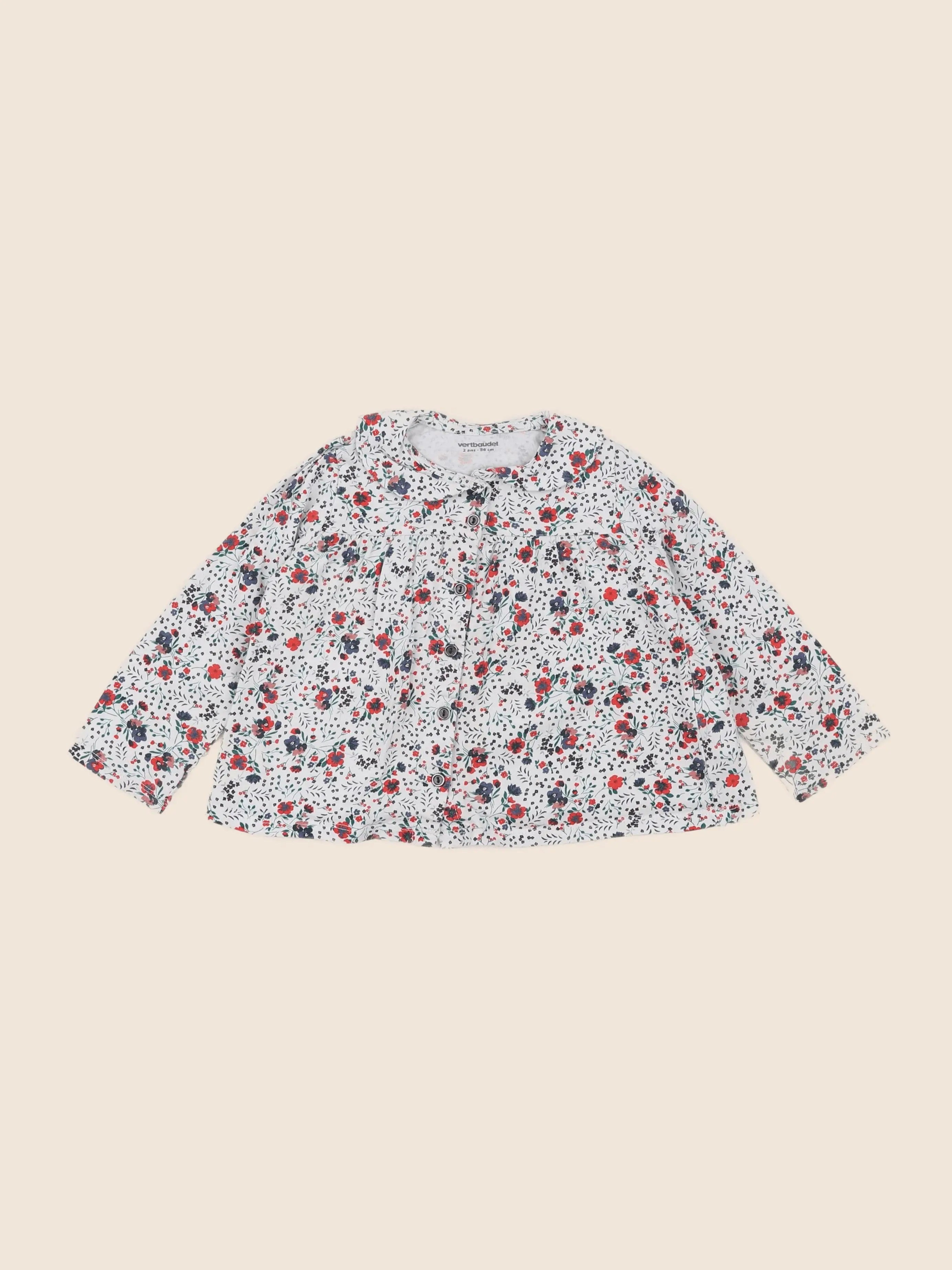 Vertbaudet - tee-shirt multicolore - 2 ans