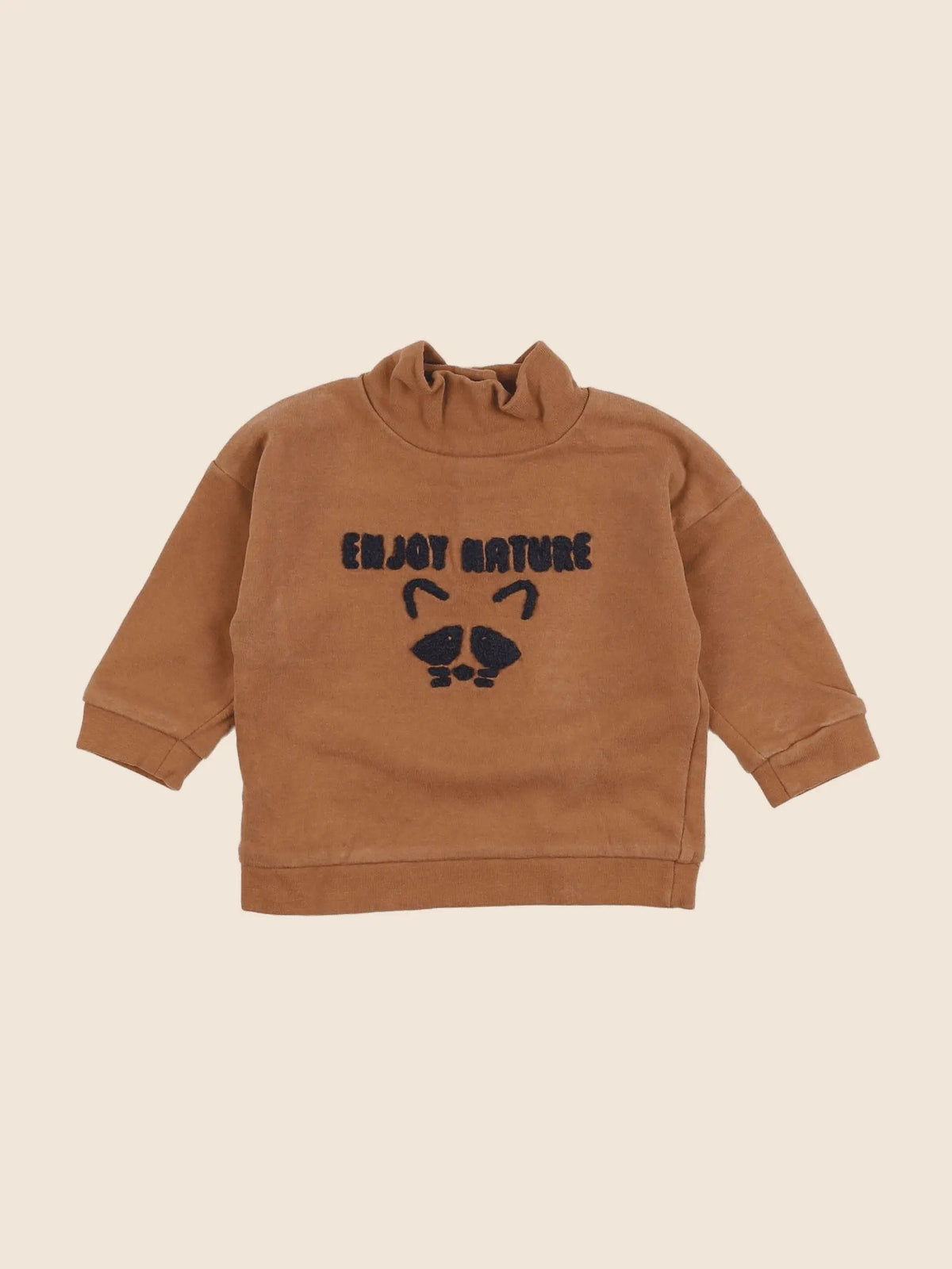 Vertbaudet - sweat marron - 6 mois