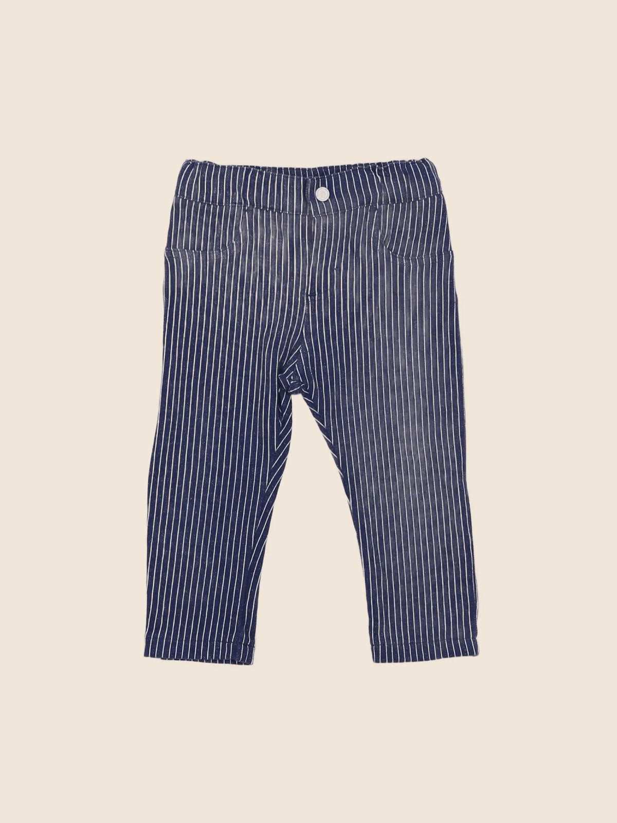 Petit Bateau - pantalon bleu - 6 mois