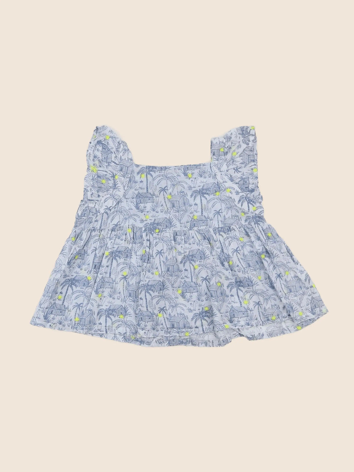 Boutchou - blouse bleu - 9 mois