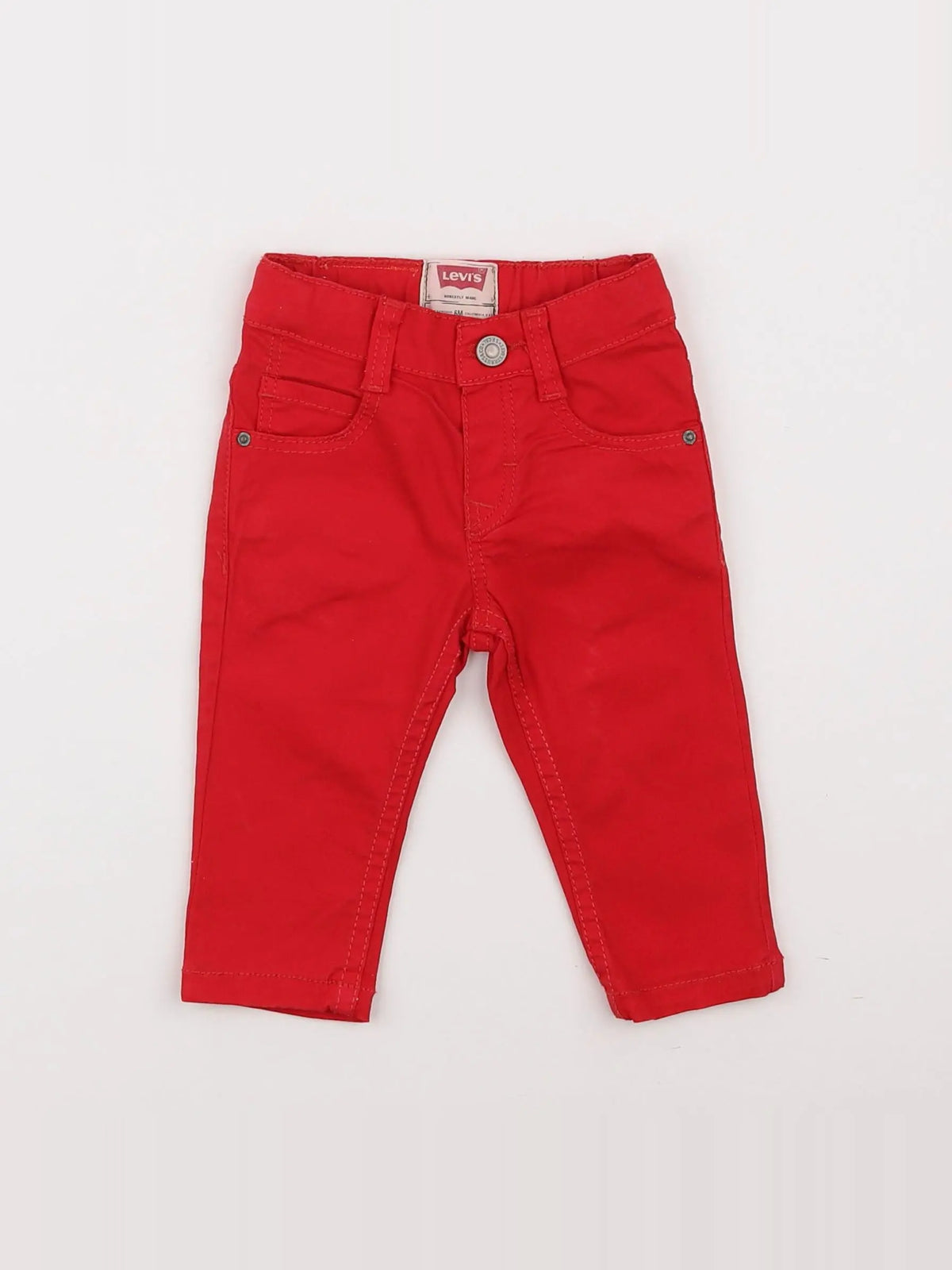 Levi's - pantalon rouge - 6 mois