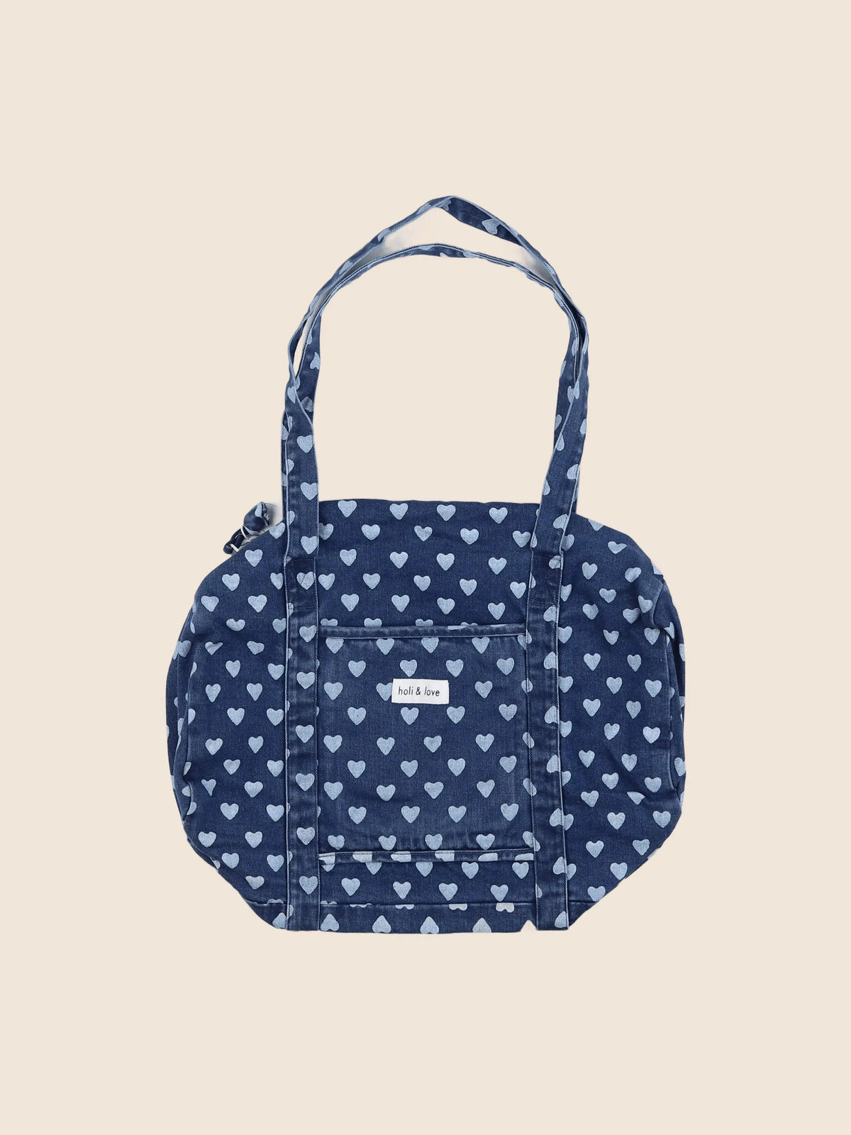 Holi & Love - Sac Weekend Heart Denim 41x22x20 cm