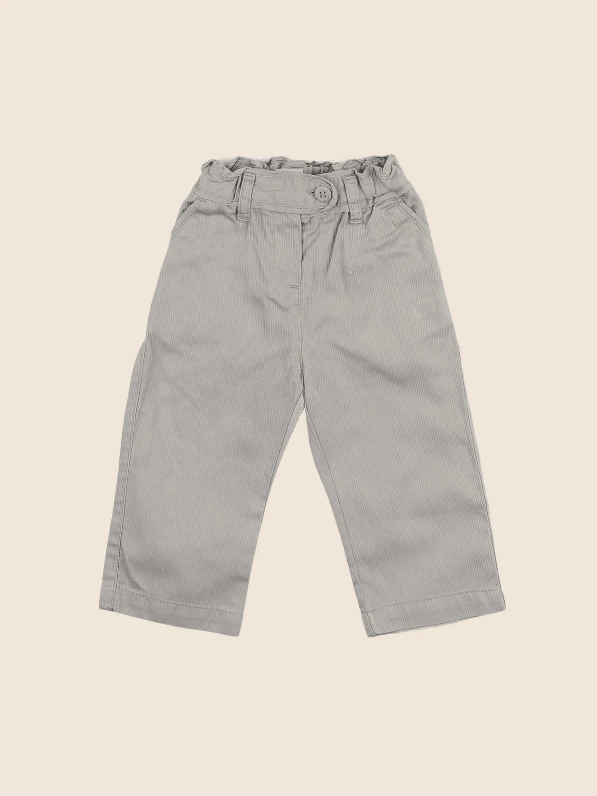 Petit Bateau - pantalon gris - 12 mois