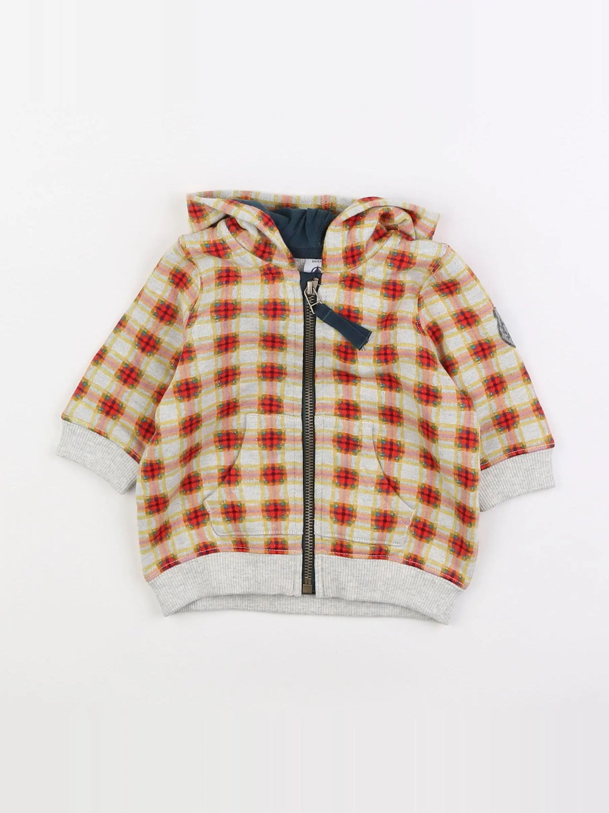 Petit Bateau - sweat multicolore - 6 mois