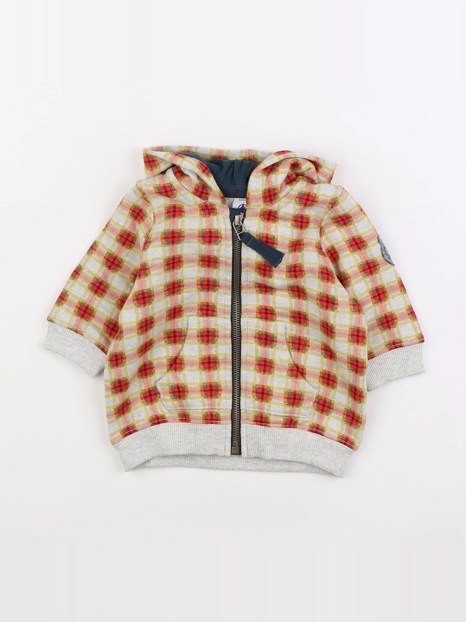 Petit Bateau - sweat multicolore - 6 mois