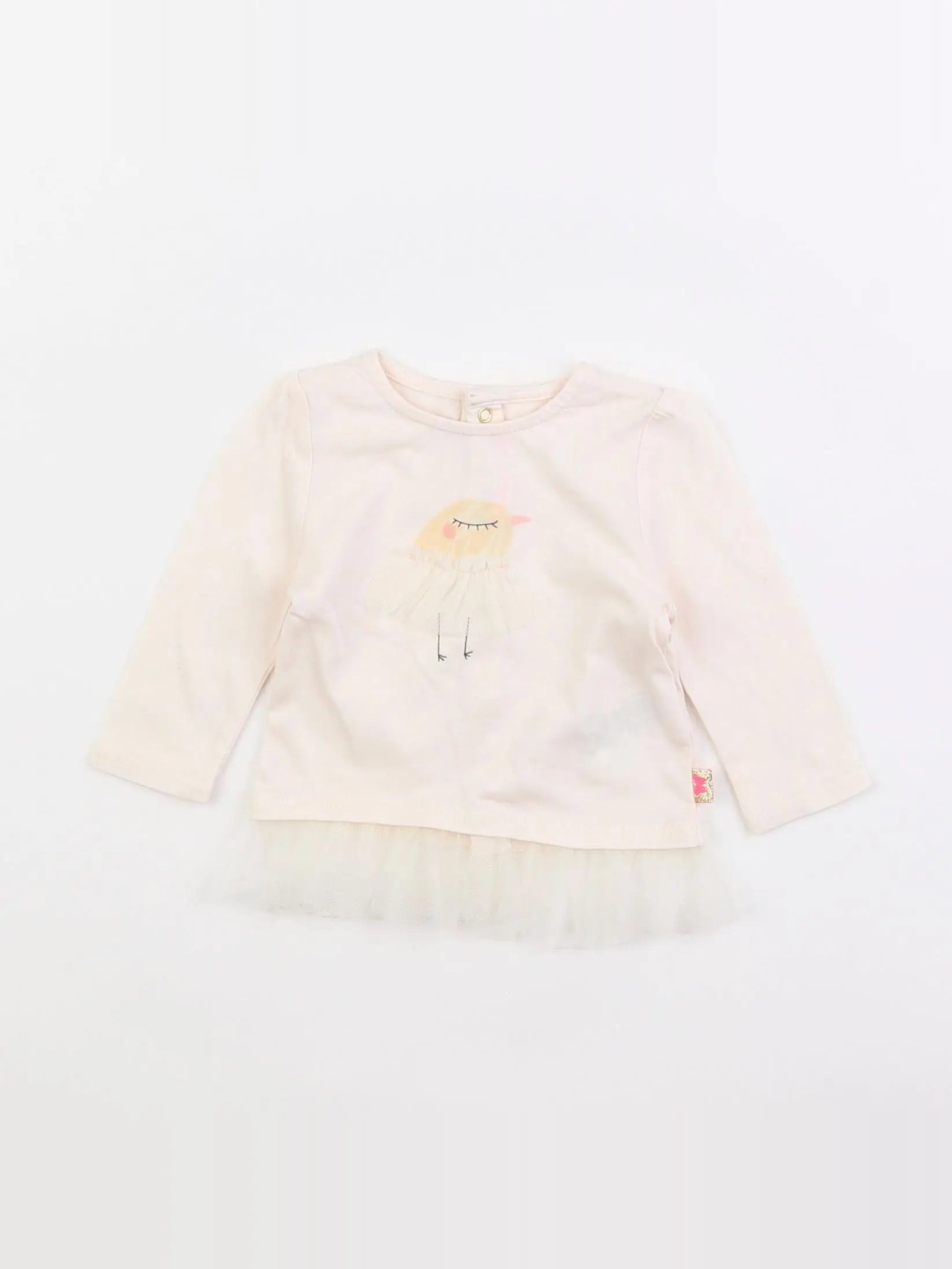 Billie Blush - tee-shirt beige - 3 mois