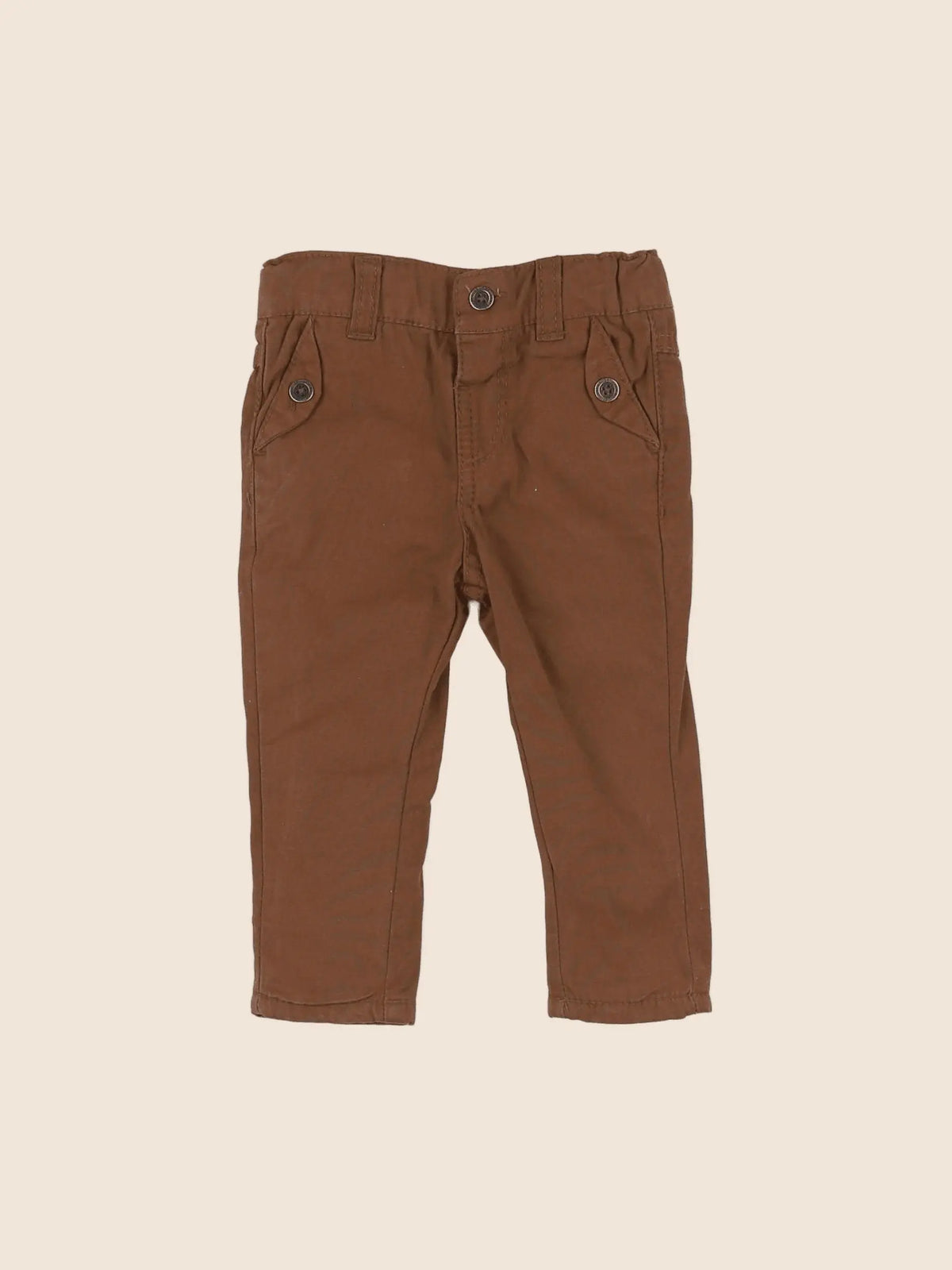 Vertbaudet - pantalon doublé marron - 3 mois