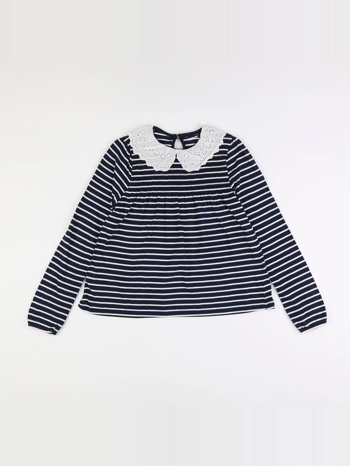 Vertbaudet - tee-shirt bleu, blanc - 12 ans