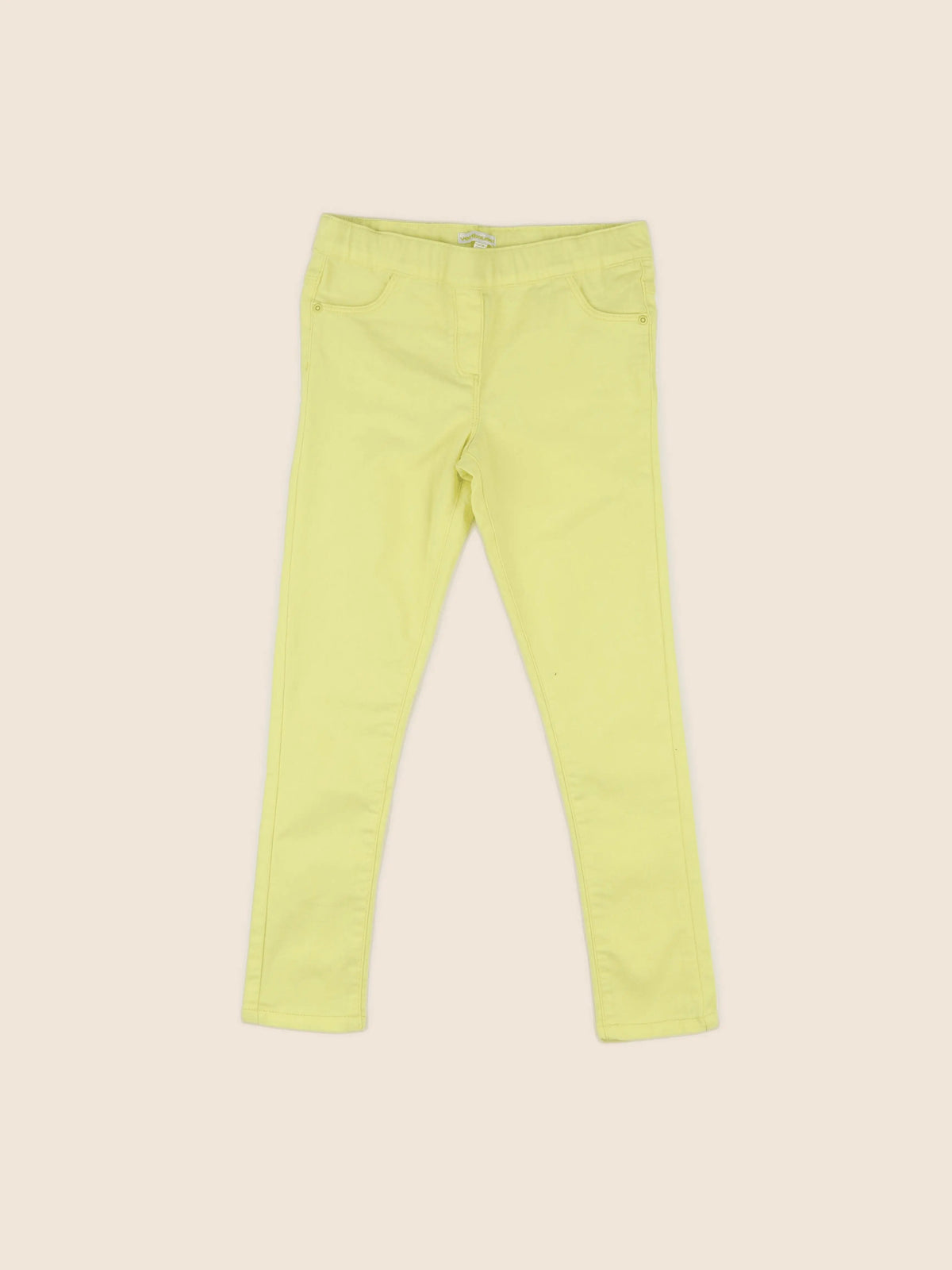Vertbaudet - jegging jaune fluo - 9 ans