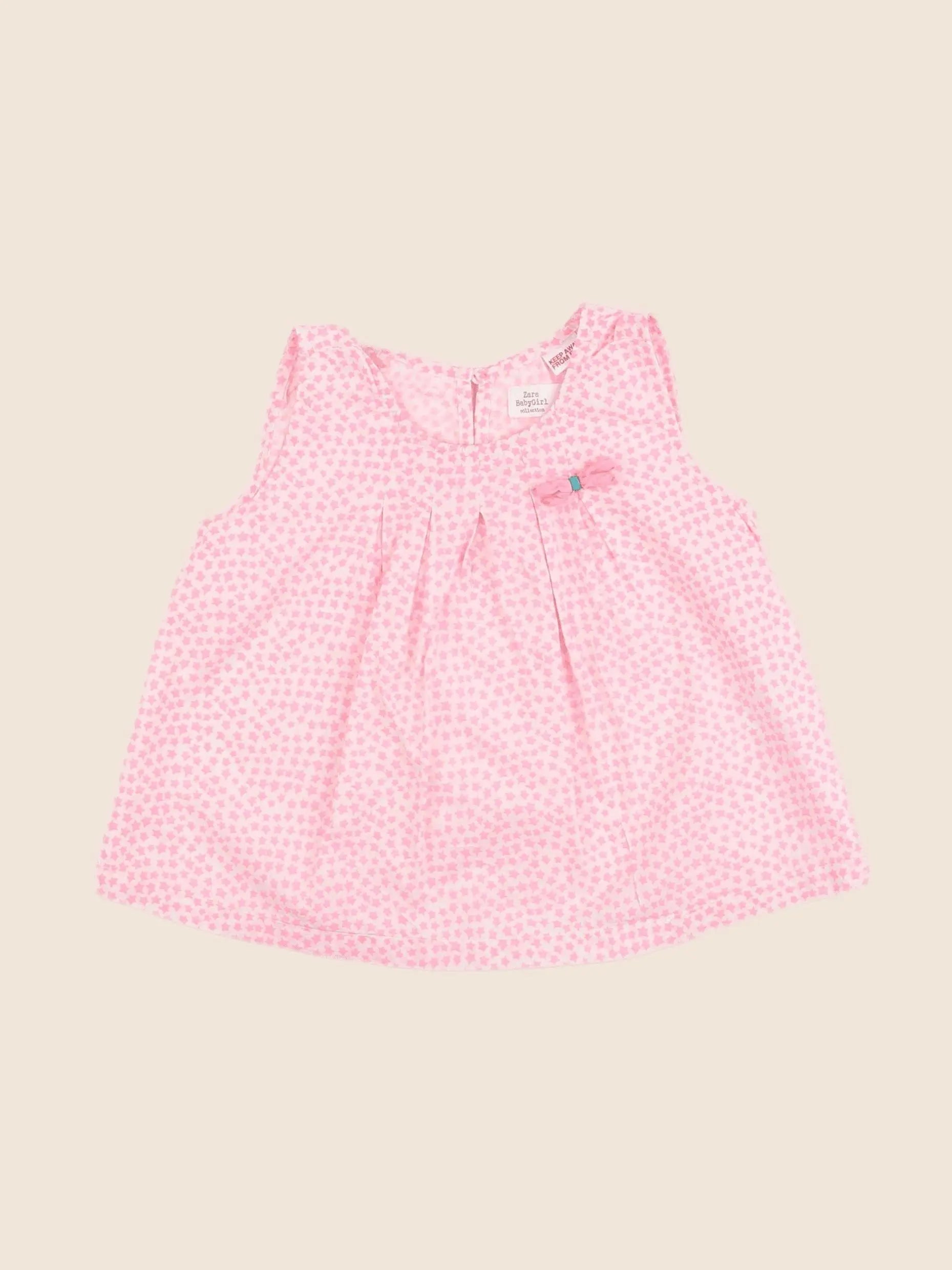 Zara - blouse rose - 12/18 mois