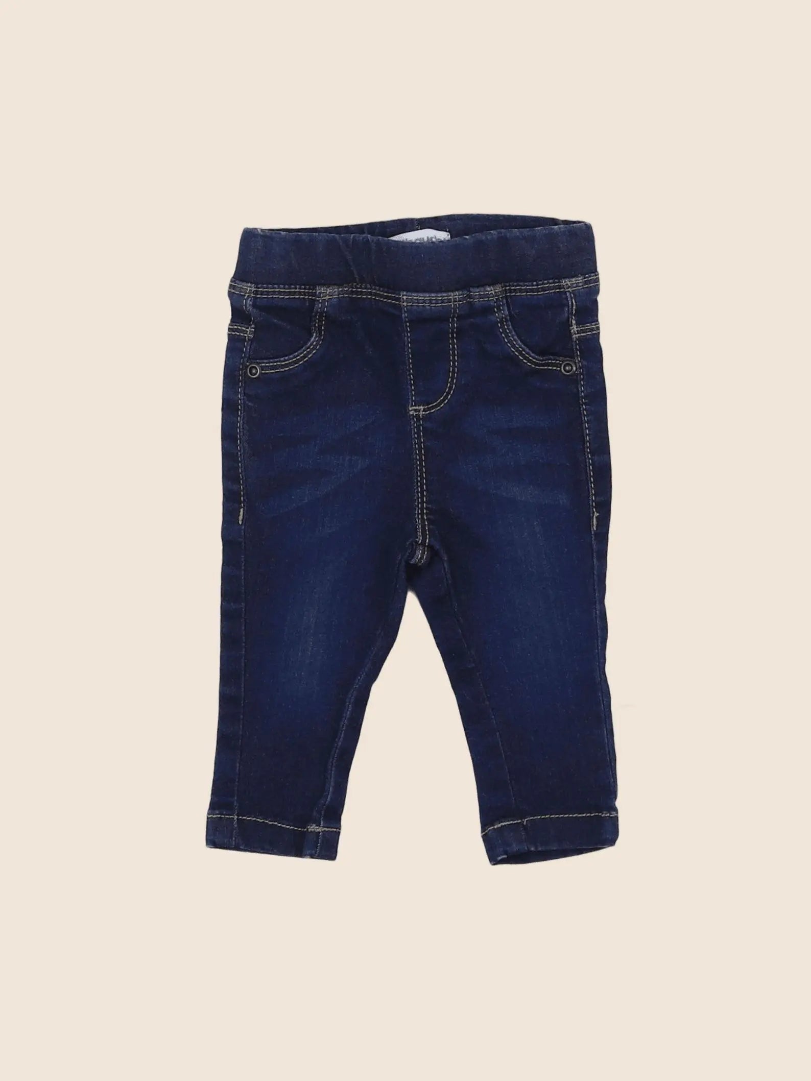 Vertbaudet - jegging bleu - 3 mois