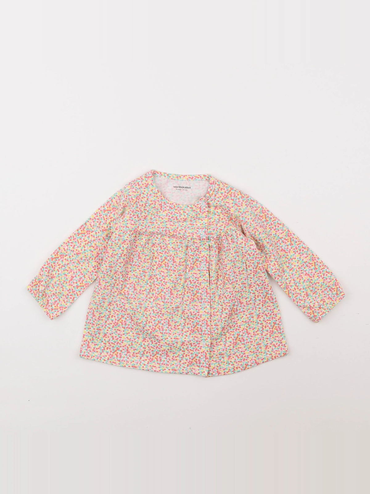 Vertbaudet - robe multicolore - 9 mois