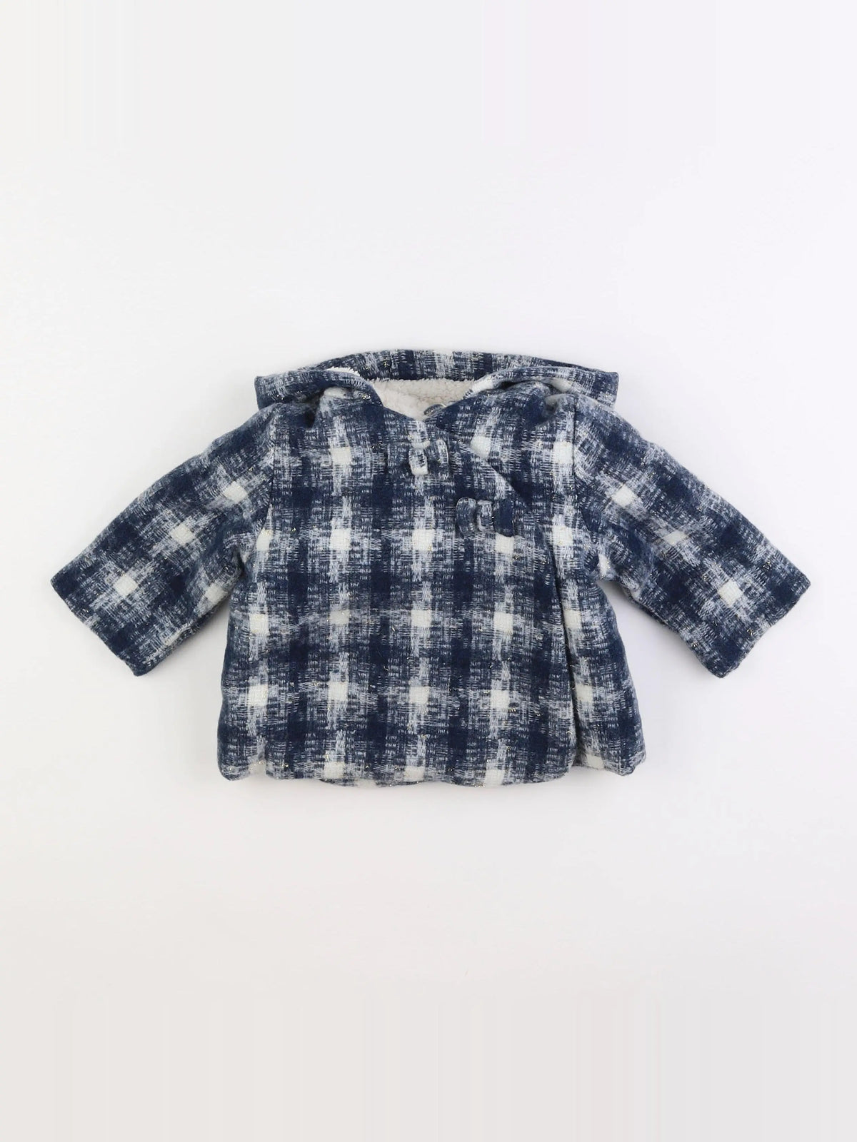 Vertbaudet - manteau bleu - 12 mois