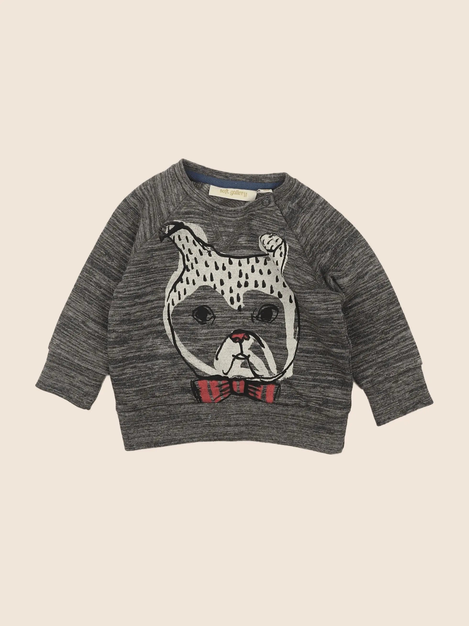 Soft Gallery - sweat gris - 6 mois