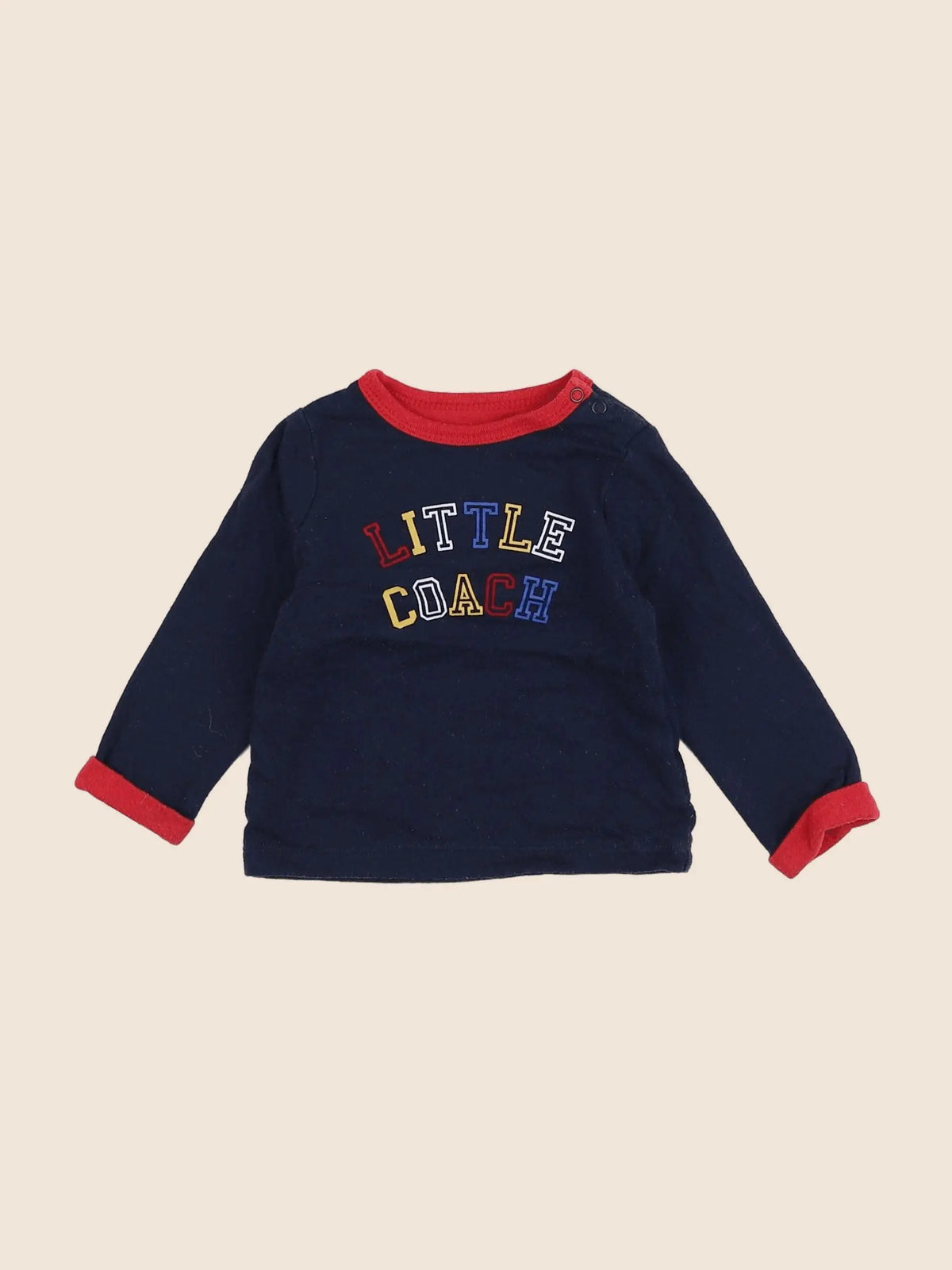 Vertbaudet - tee-shirt bleu - 9 mois