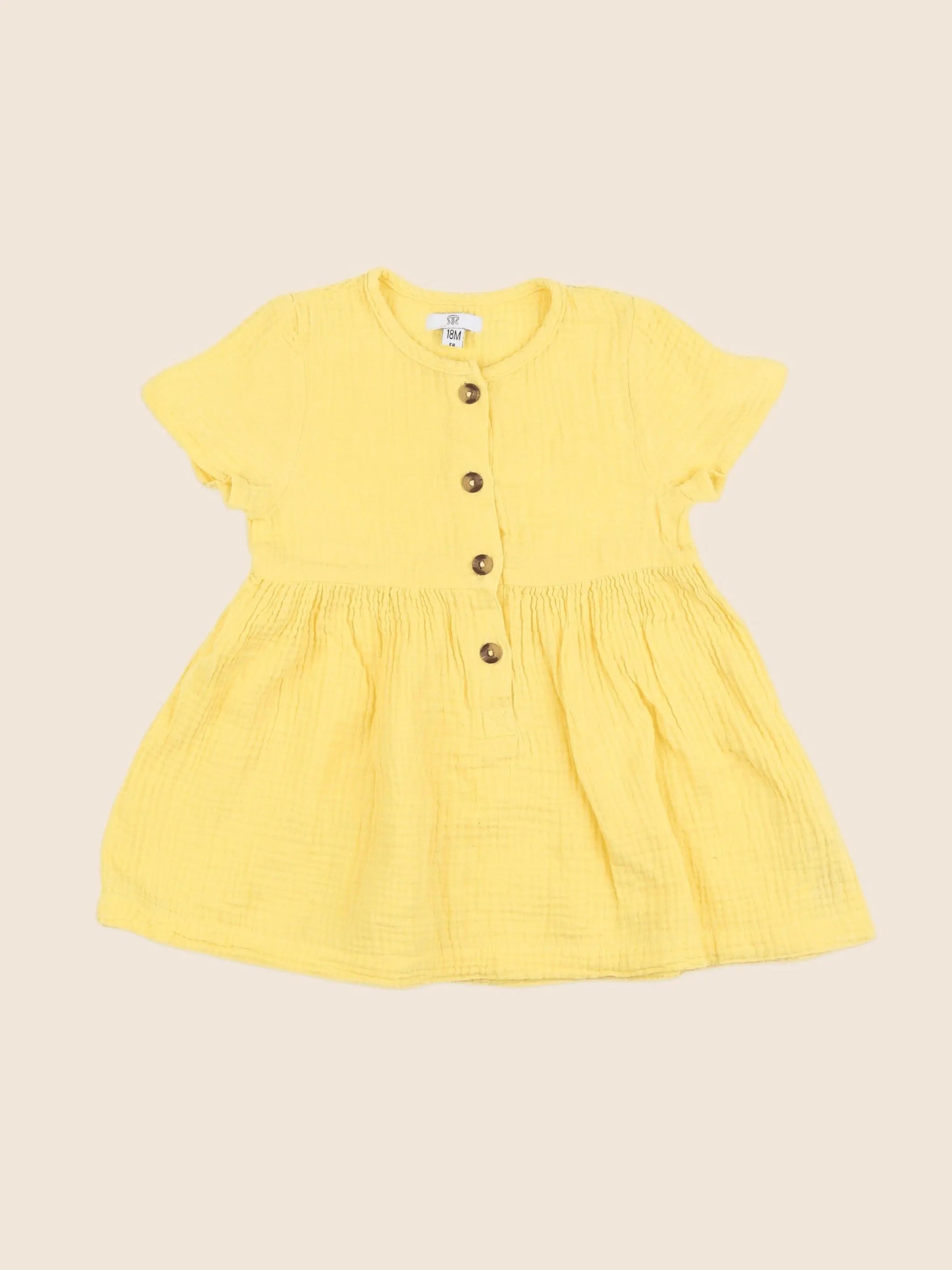 La Redoute - robe jaune - 18 mois