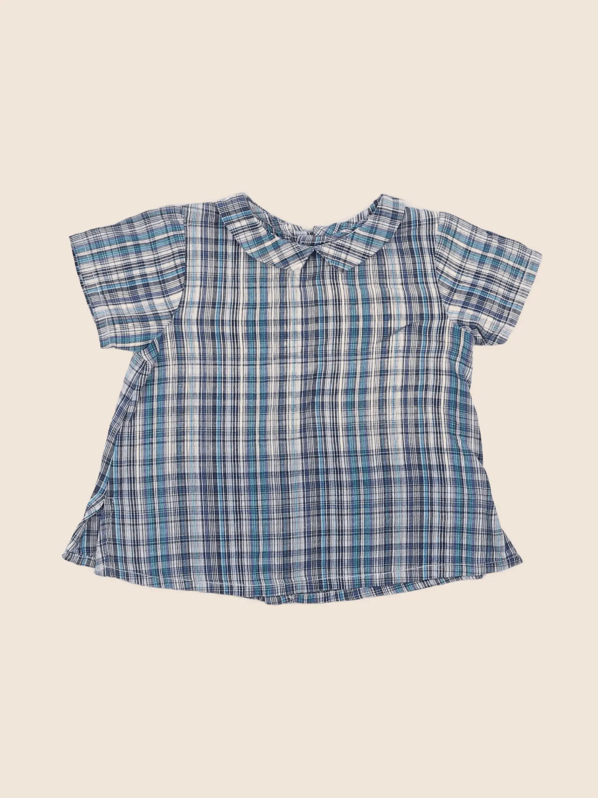 Boutchou - blouse bleu - 6 mois