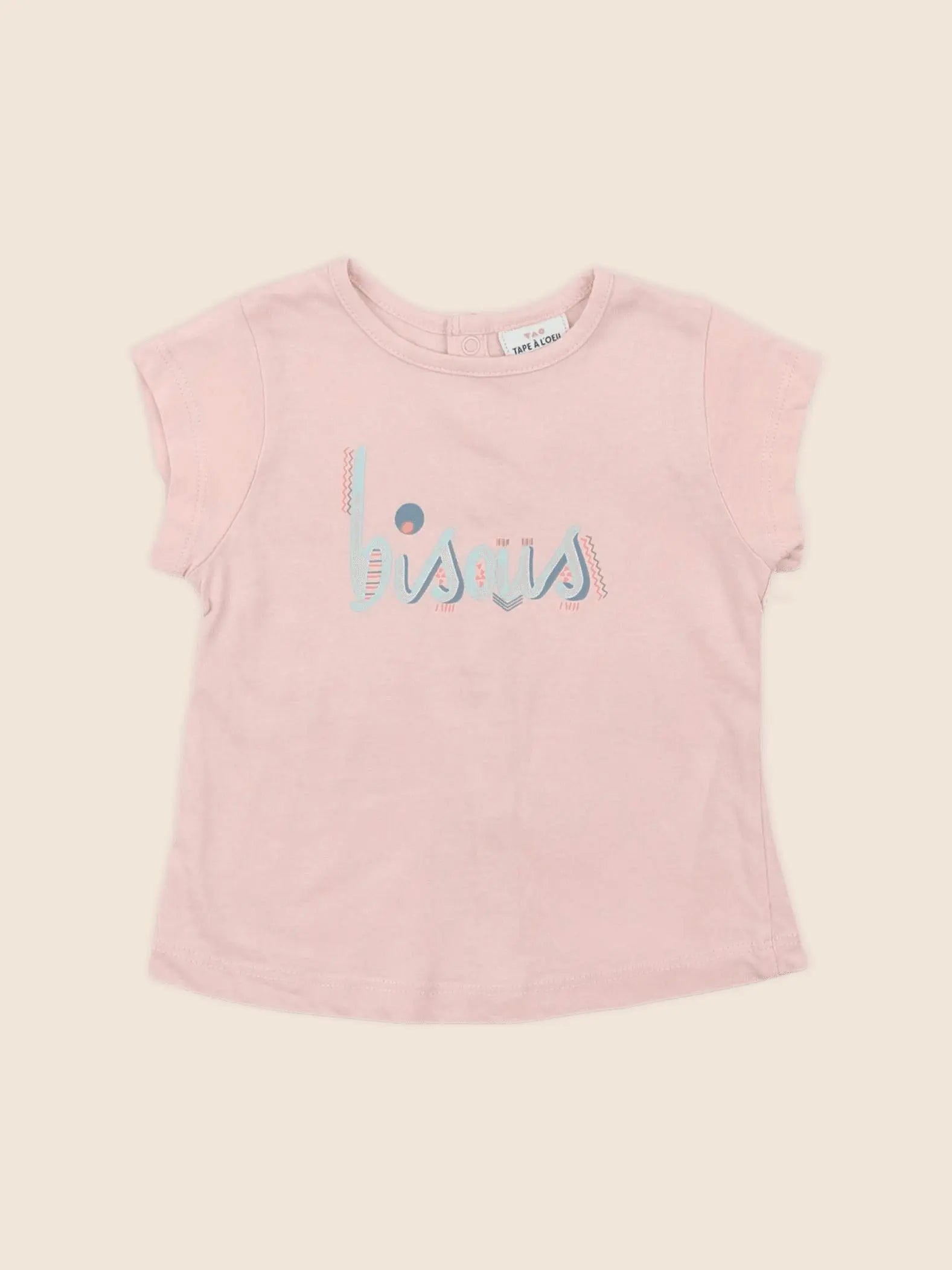 Tape à l'oeil - tee-shirt rose - 6 mois