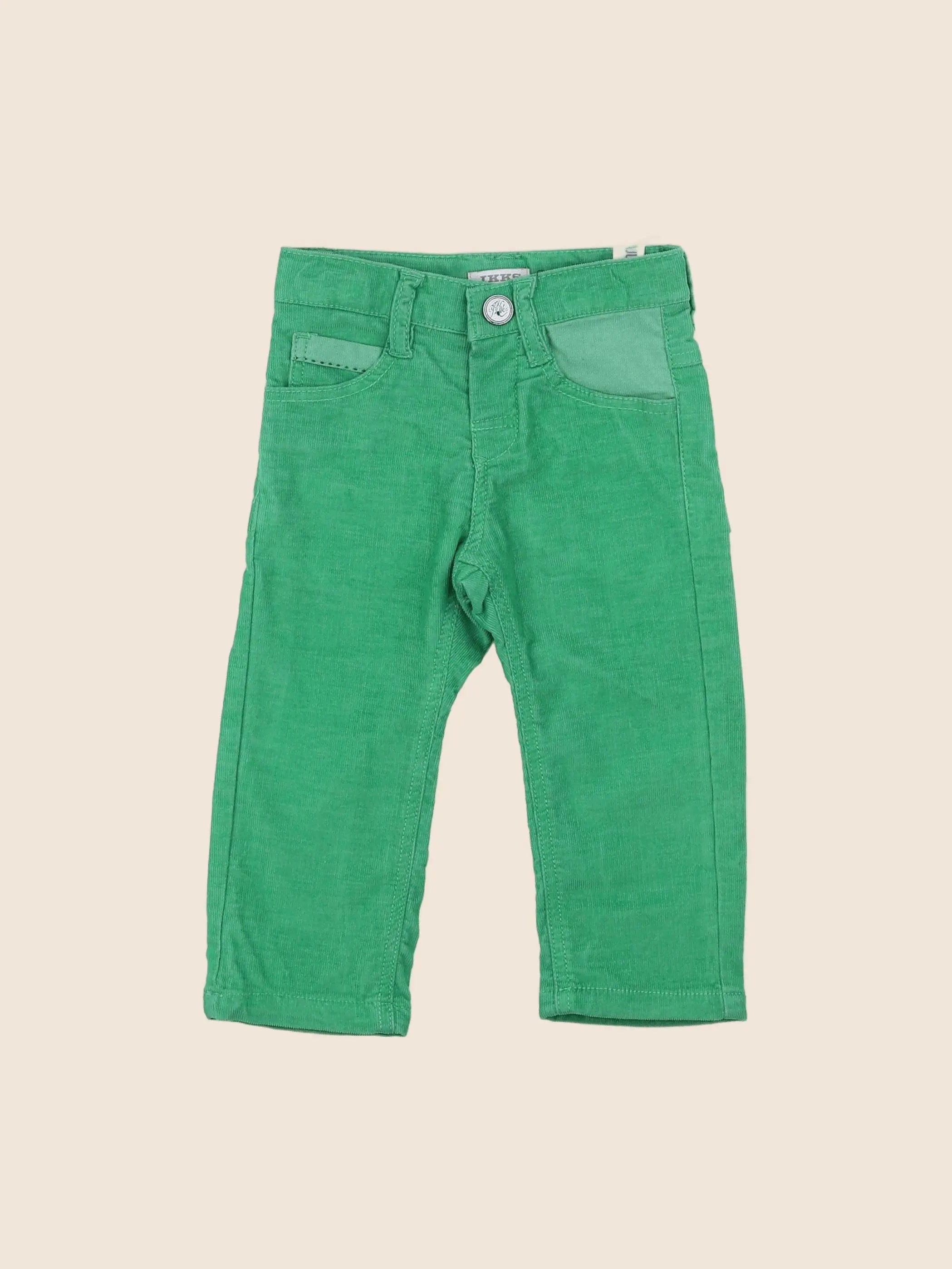 IKKS - pantalon vert - 12 mois