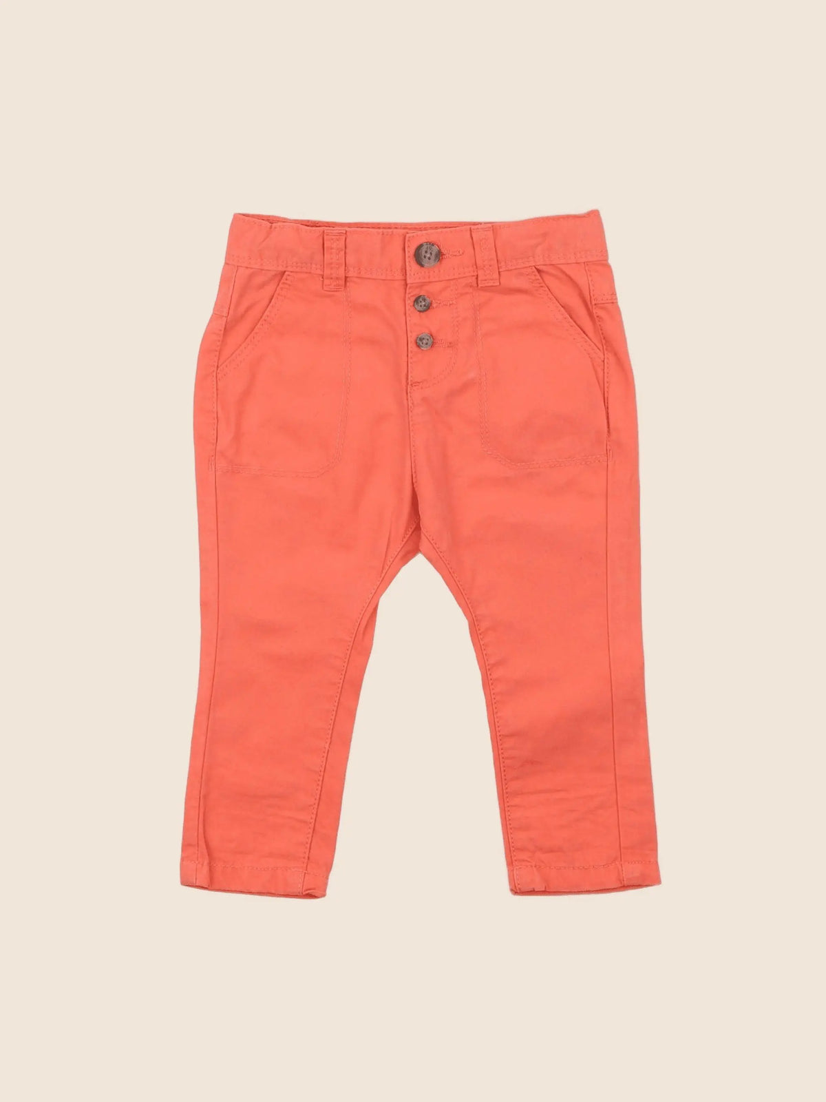 Tape à l'oeil - pantalon orange - 6 mois