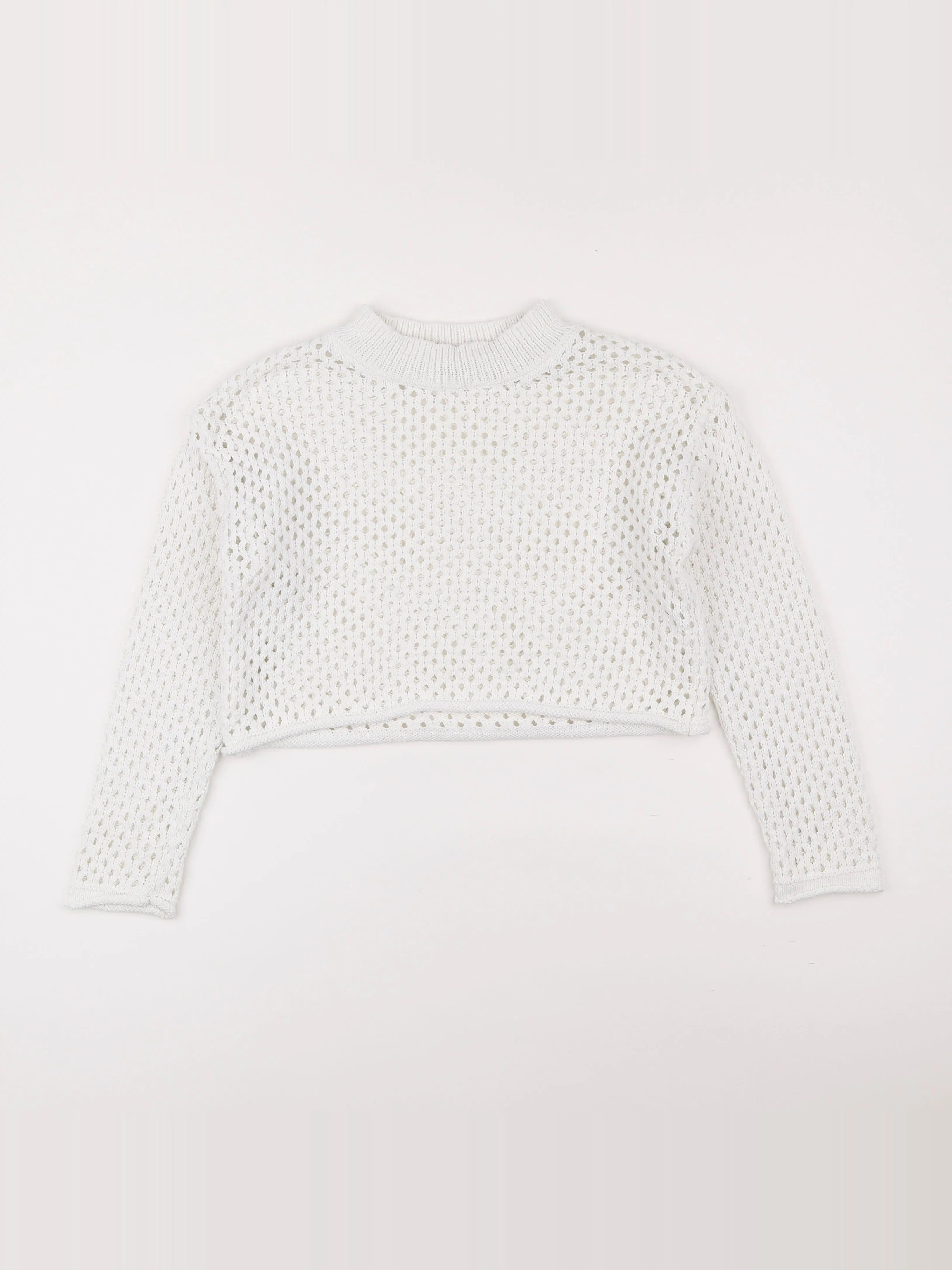 Zara - pull blanc - 9/10 ans