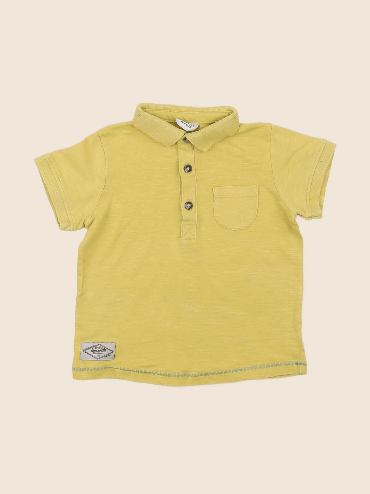 Tape à l'oeil - polo jaune - 18 mois