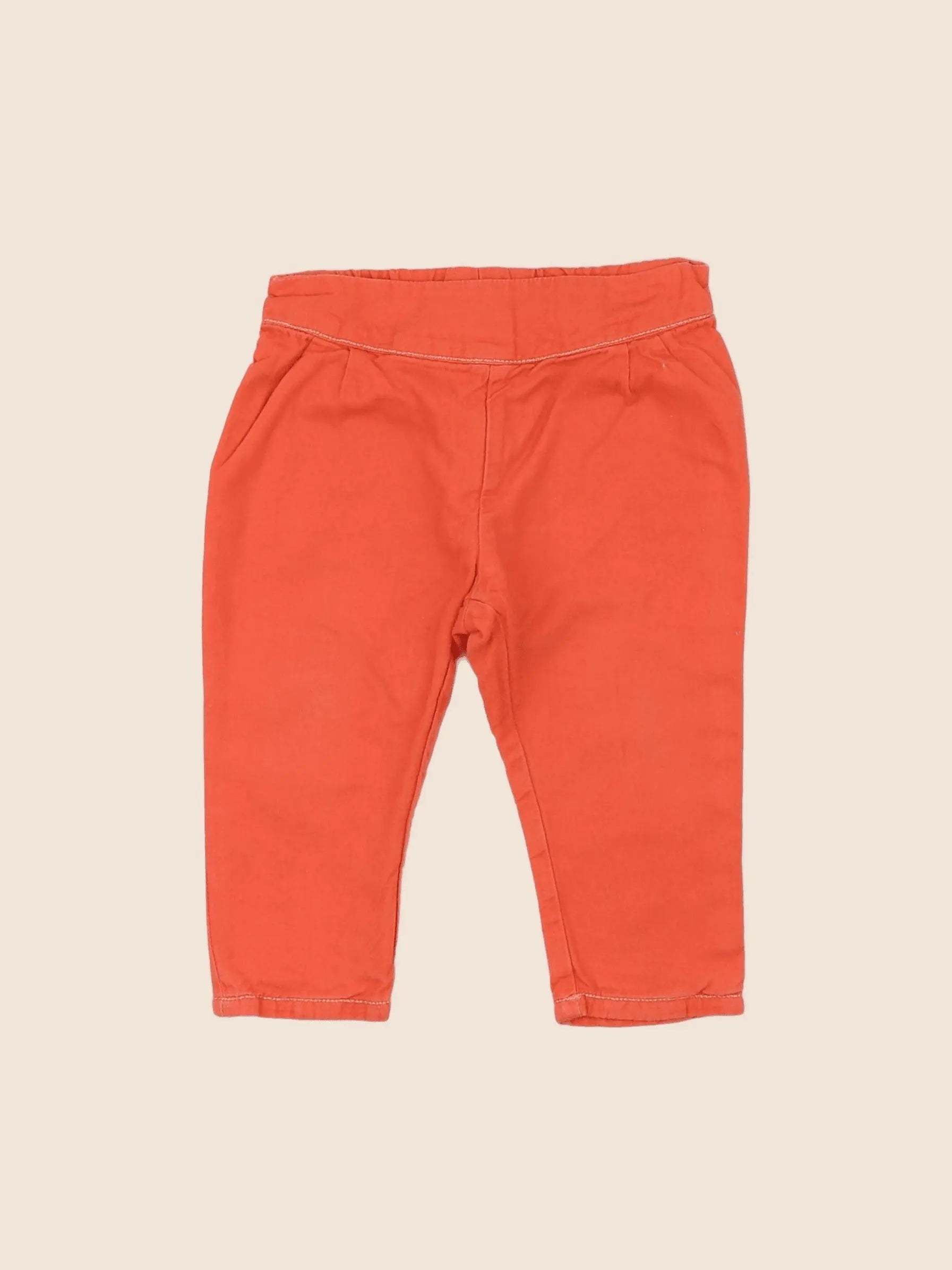 Carrément Beau - pantalon orange - 12 mois