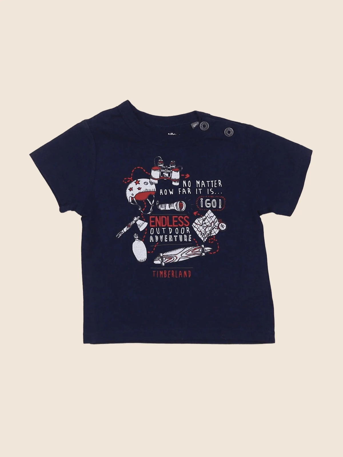 Timberland - tee-shirt bleu - 6 mois