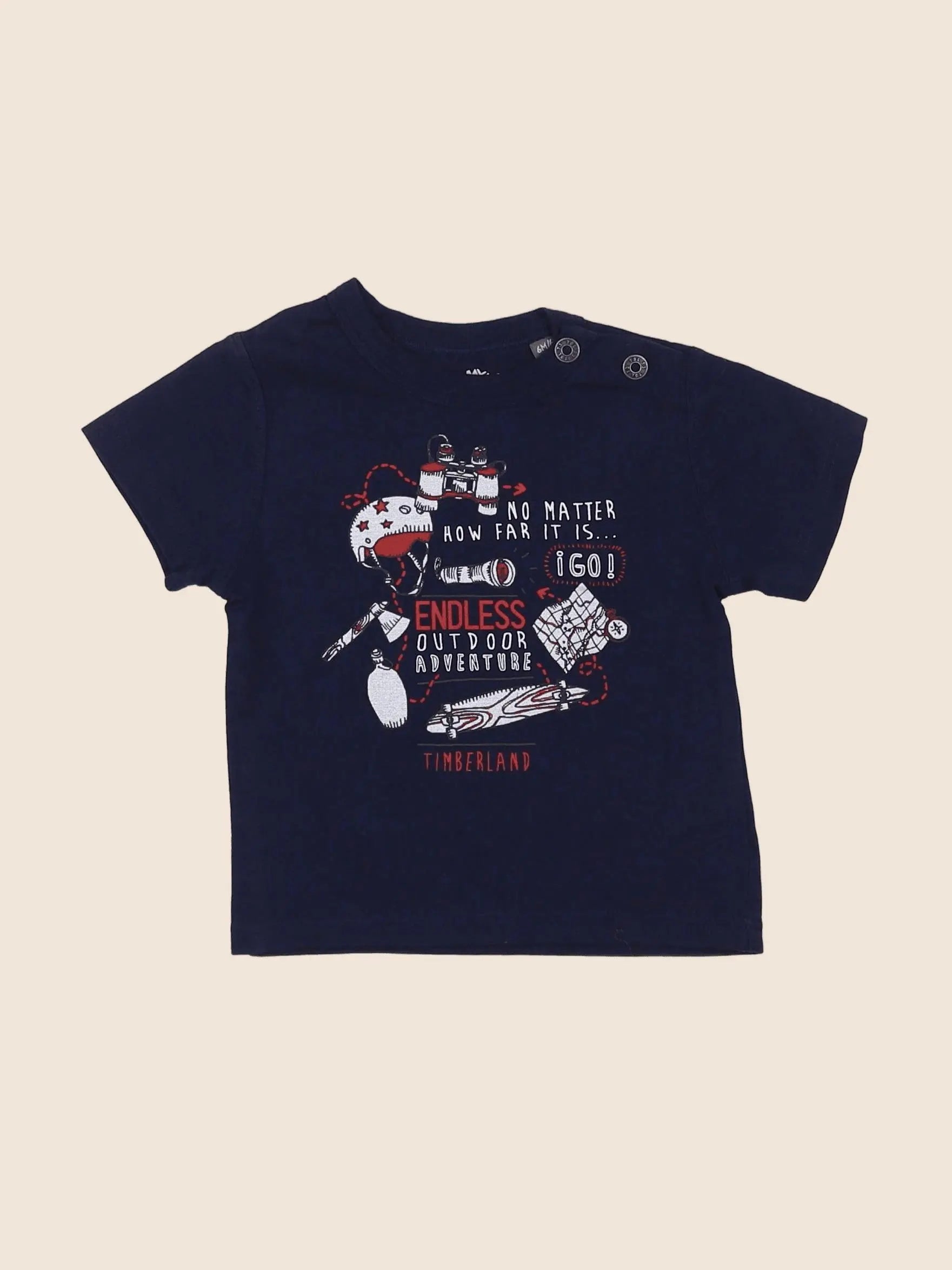 Timberland - tee-shirt bleu - 6 mois