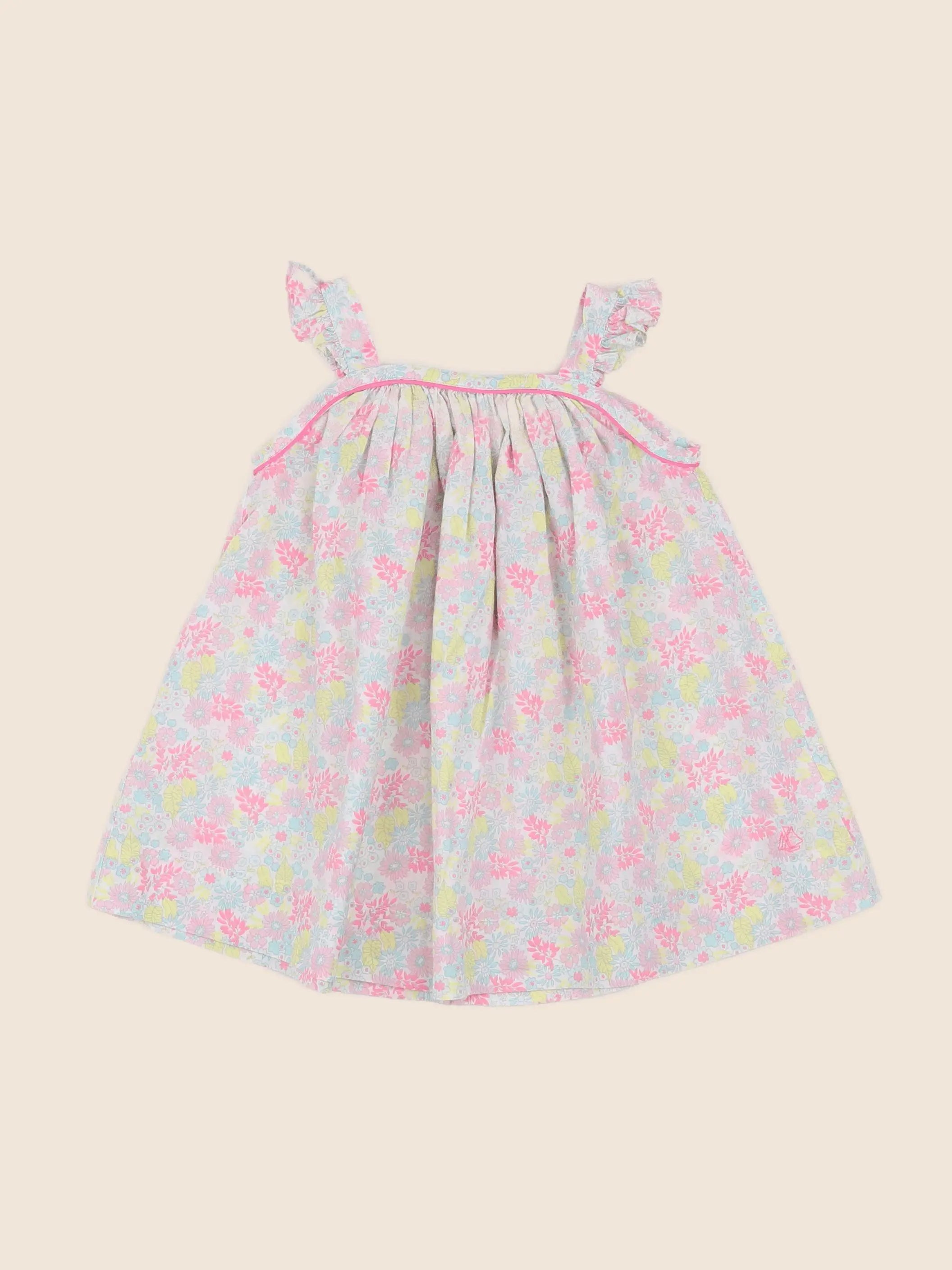 Petit Bateau - robe multicolore - 6 mois